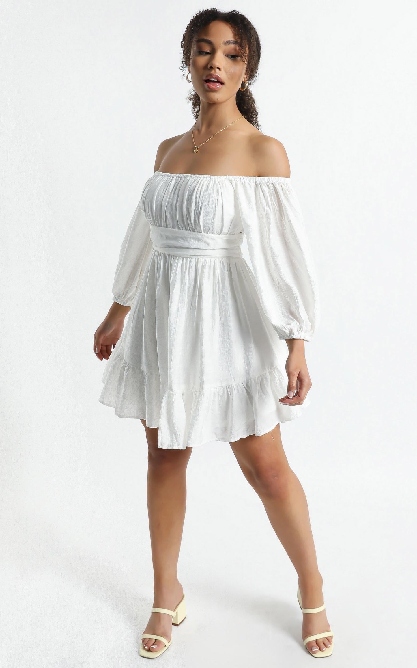 Mandi Dress in White