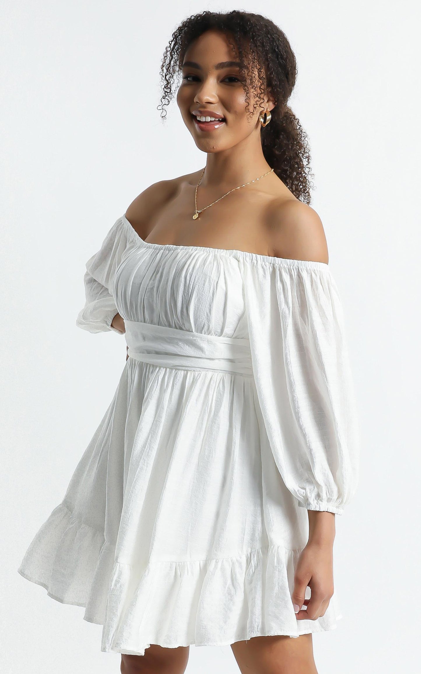 Mandi Dress in White