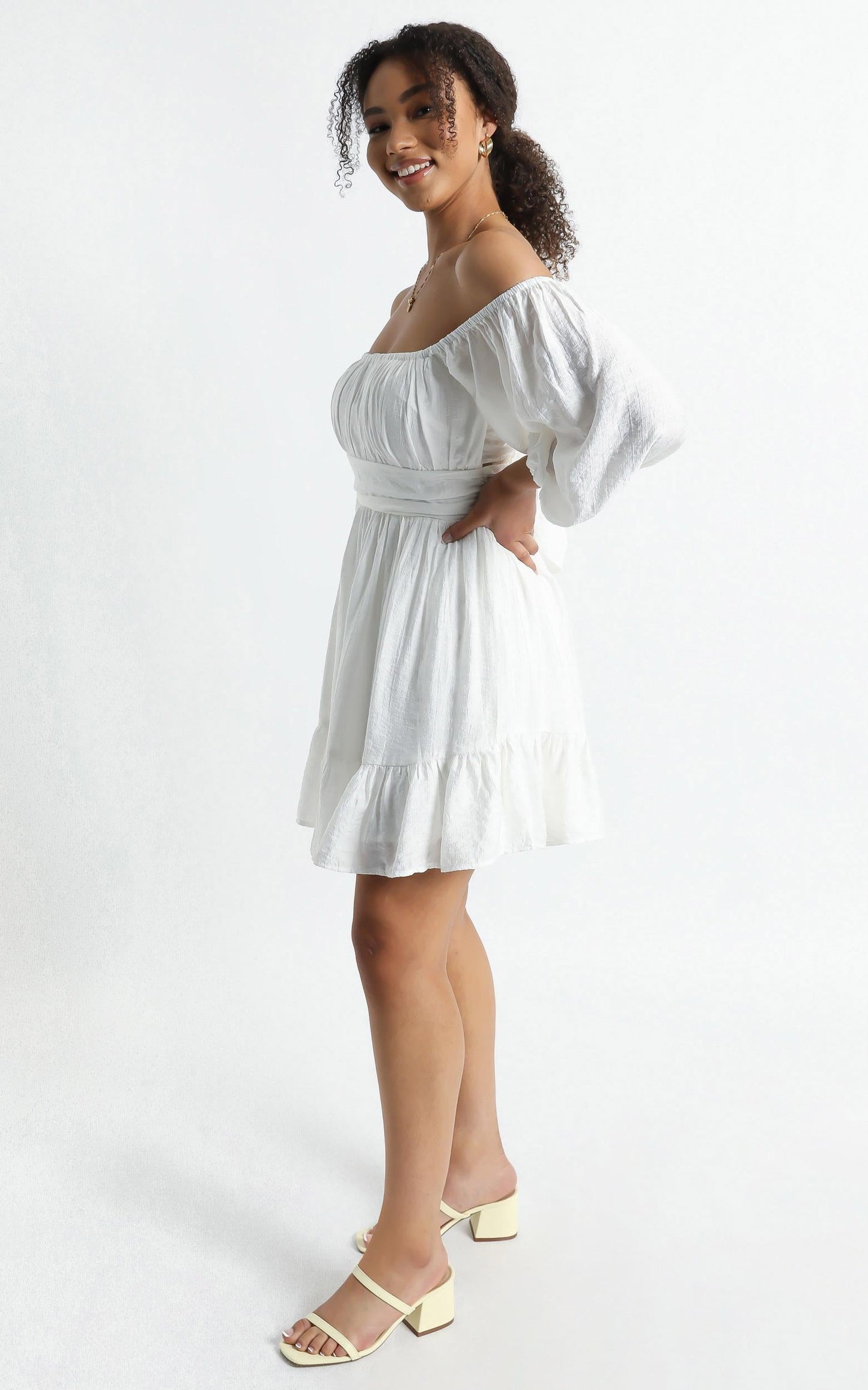 Mandi Dress in White