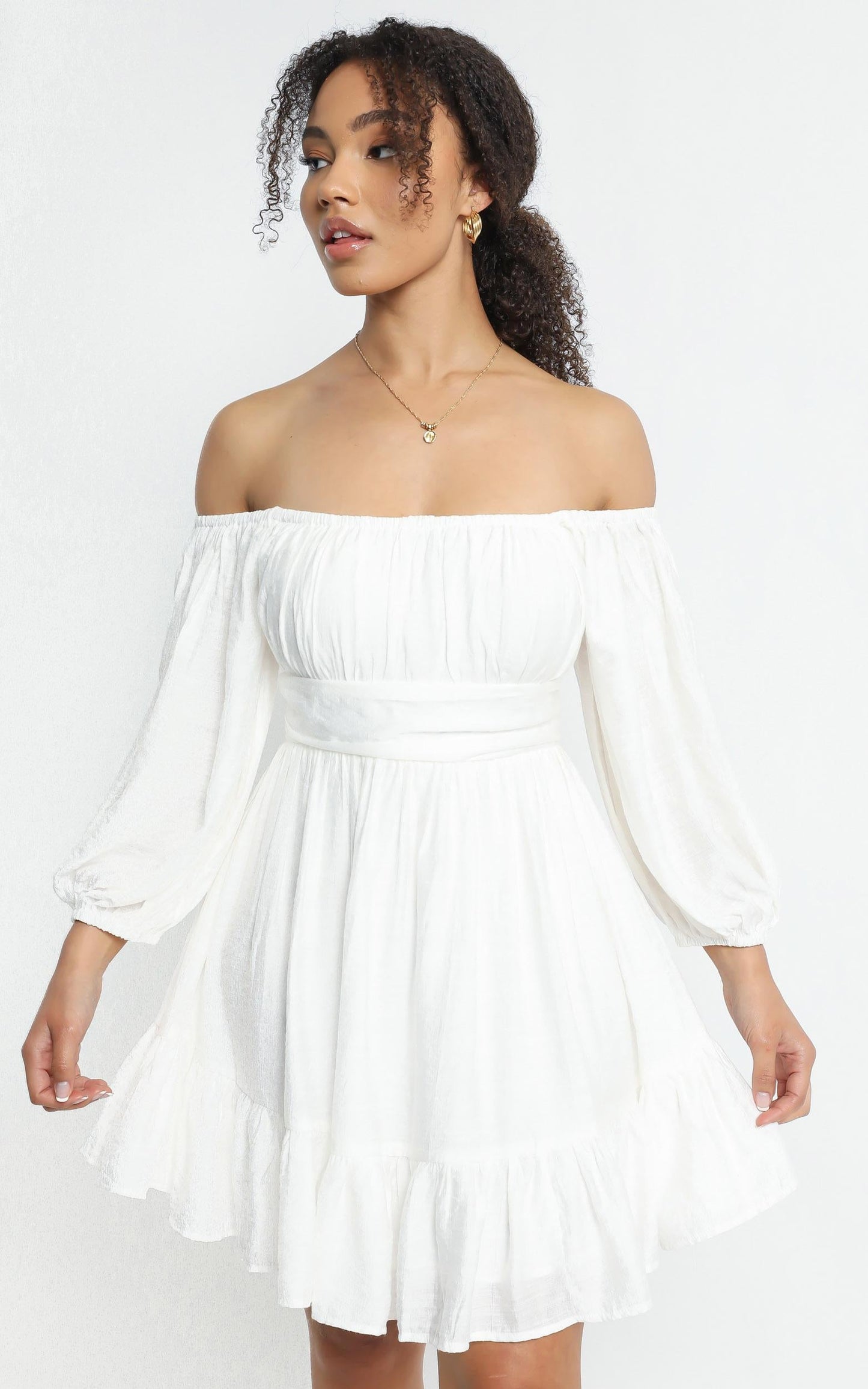 Mandi Dress in White