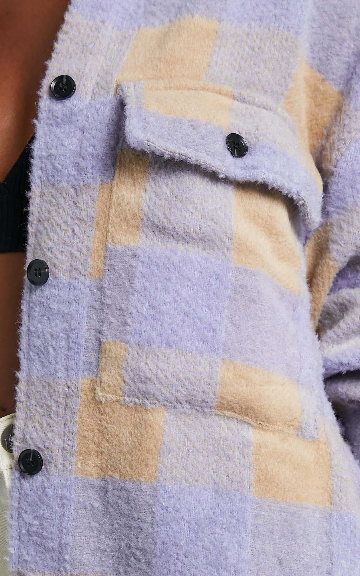 Manhatten Shacket in Blue Check