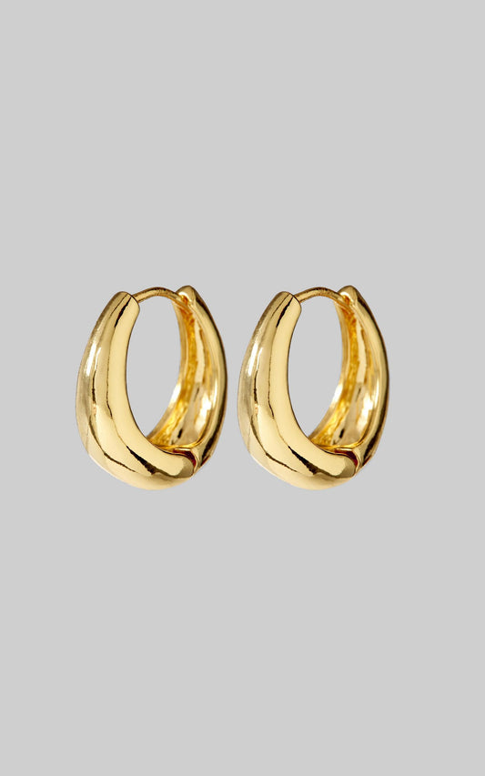 Luv AJ - The Marbella Hoops in Gold