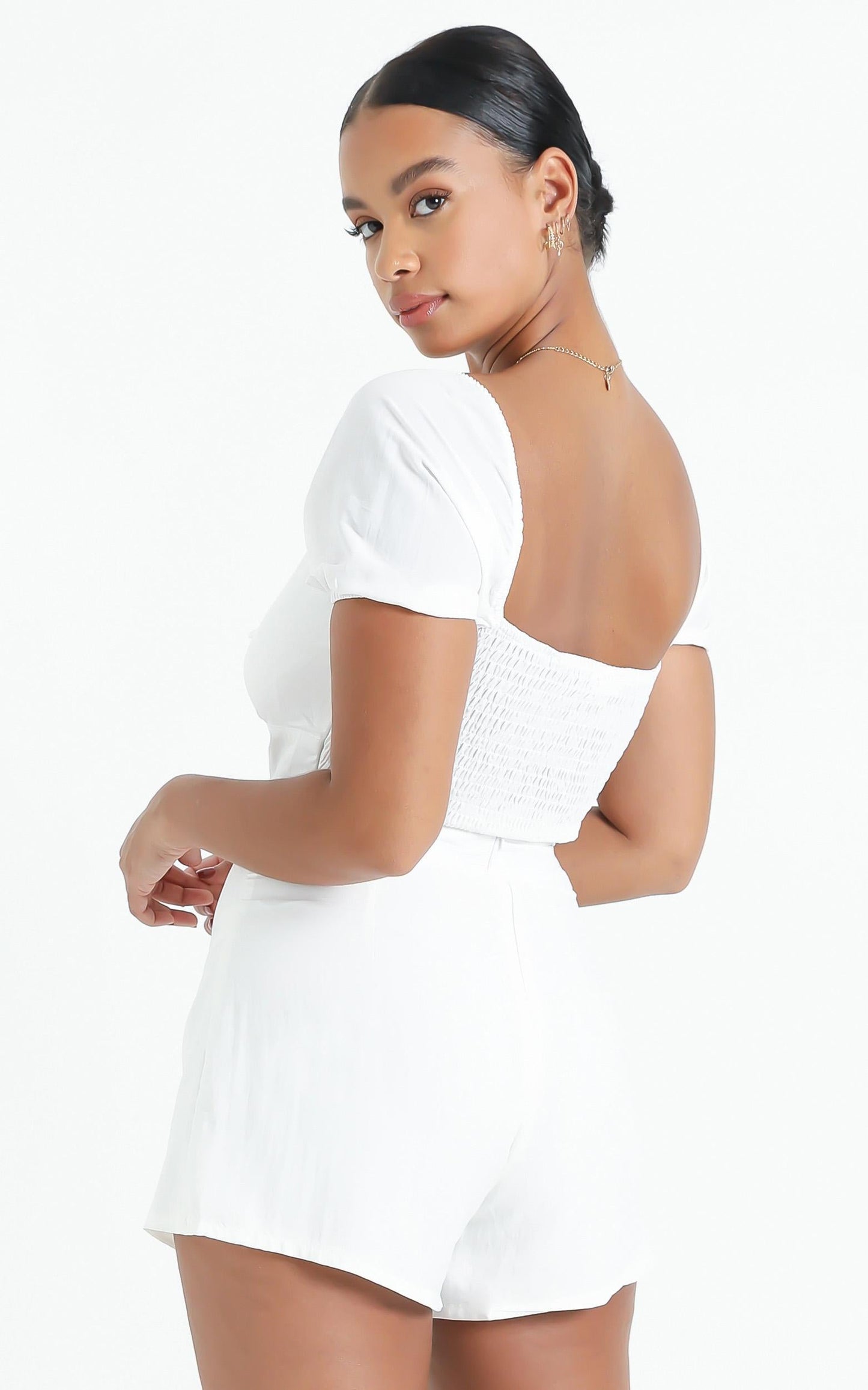 Maria Two Piece Set in White