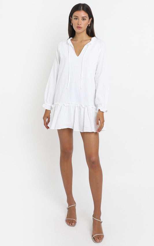 Mari Dress in White