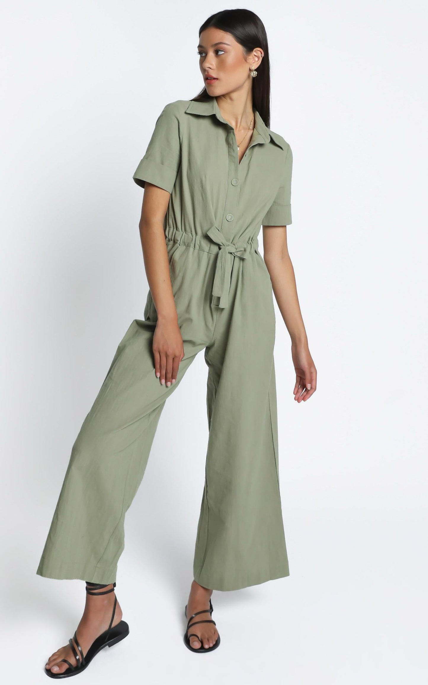 Marinie Jumpsuit in Khaki