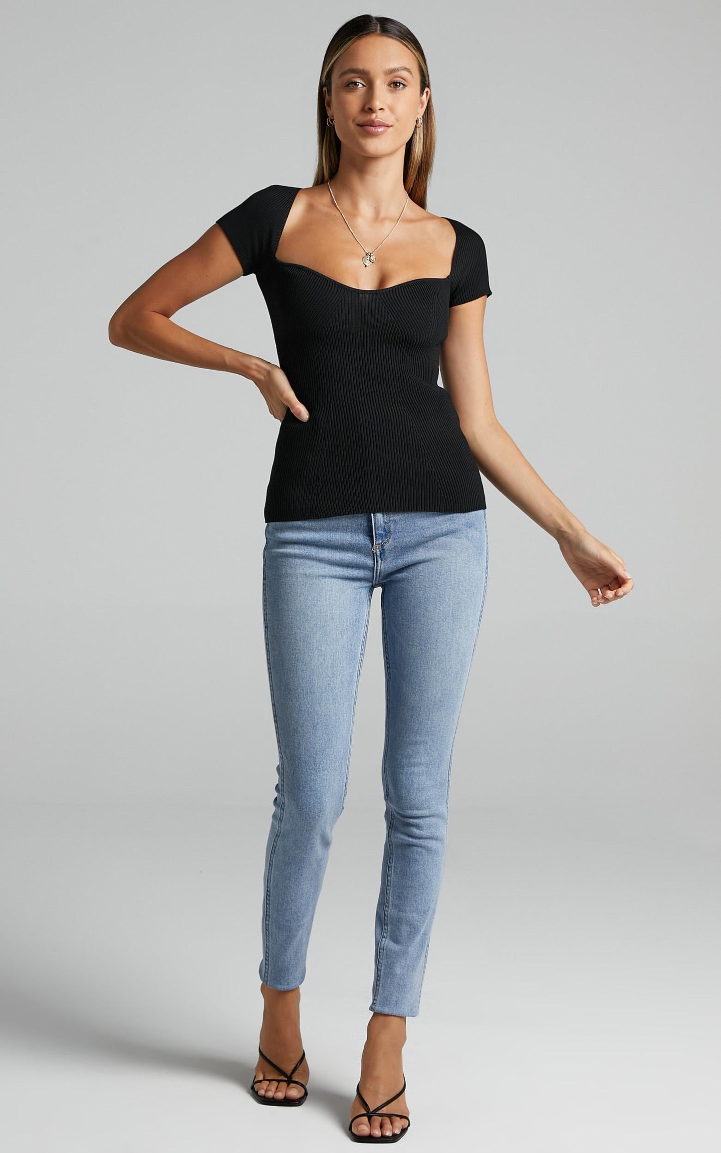 Marisa Knit Top in Black