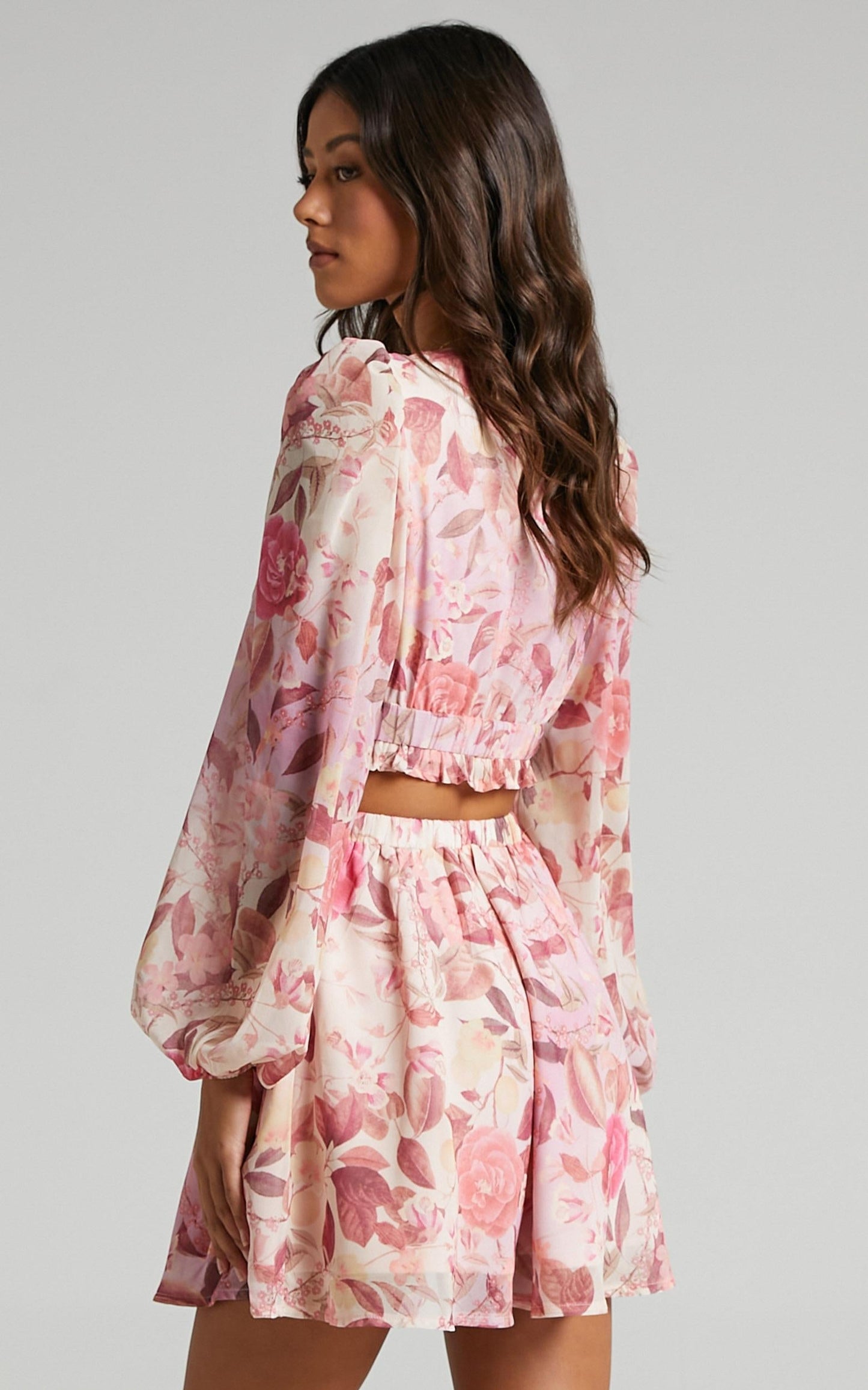 Marsail Two Piece Set in Soft Floral