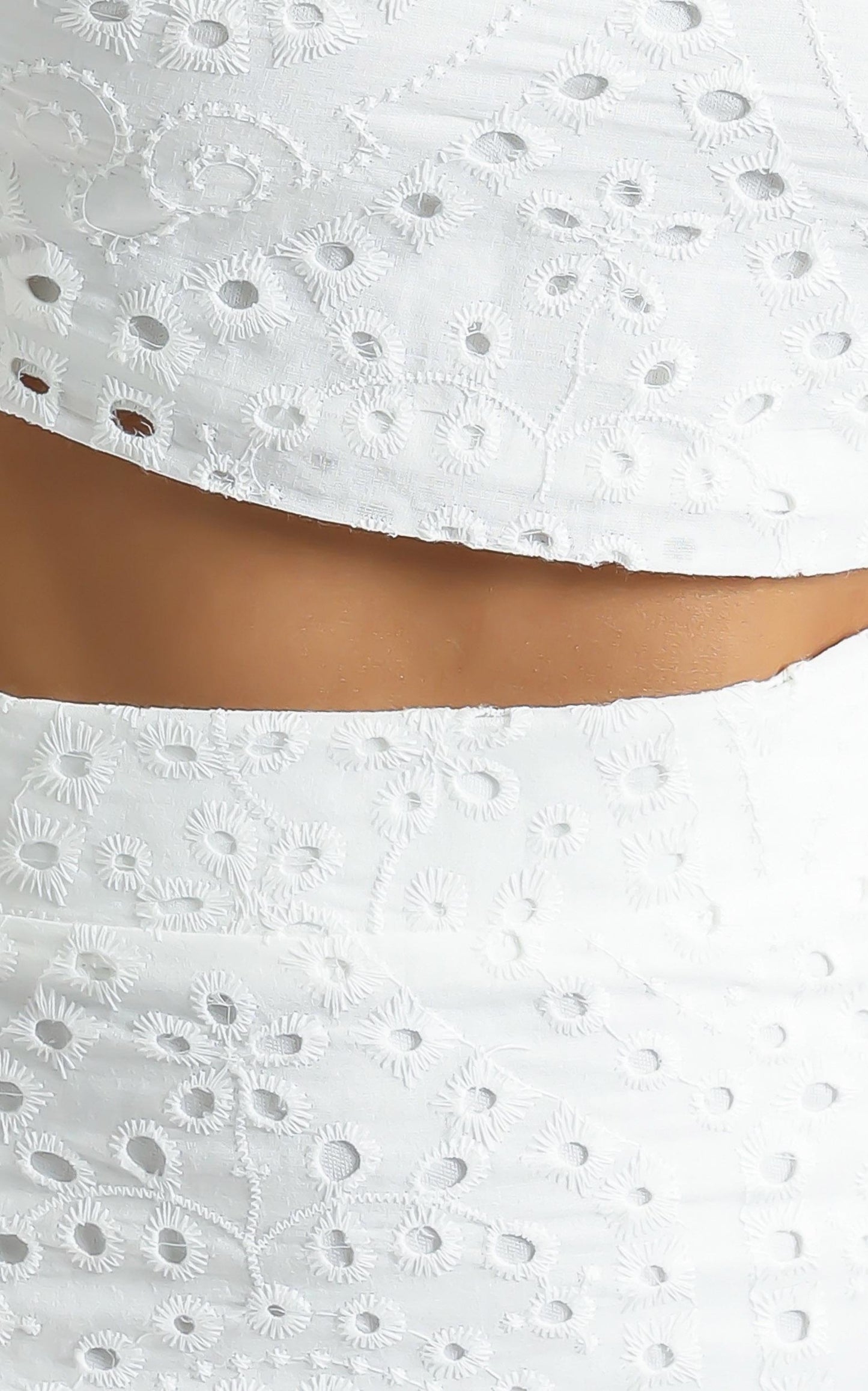Matilda Embroidered Two Piece Set in White