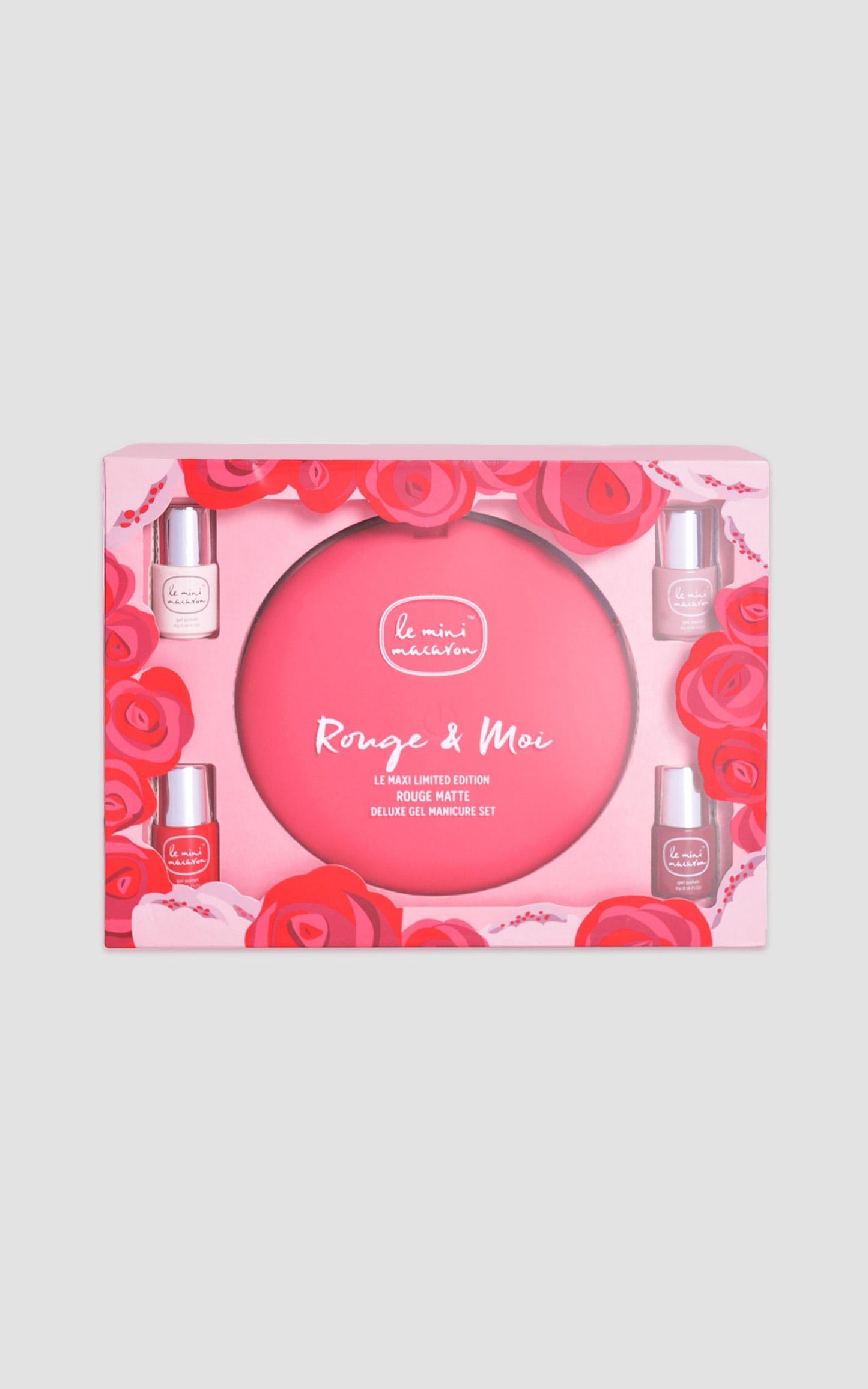 Le Mini Macaron - Le Maxi Gel Manicure Kit in Rouge & Moi