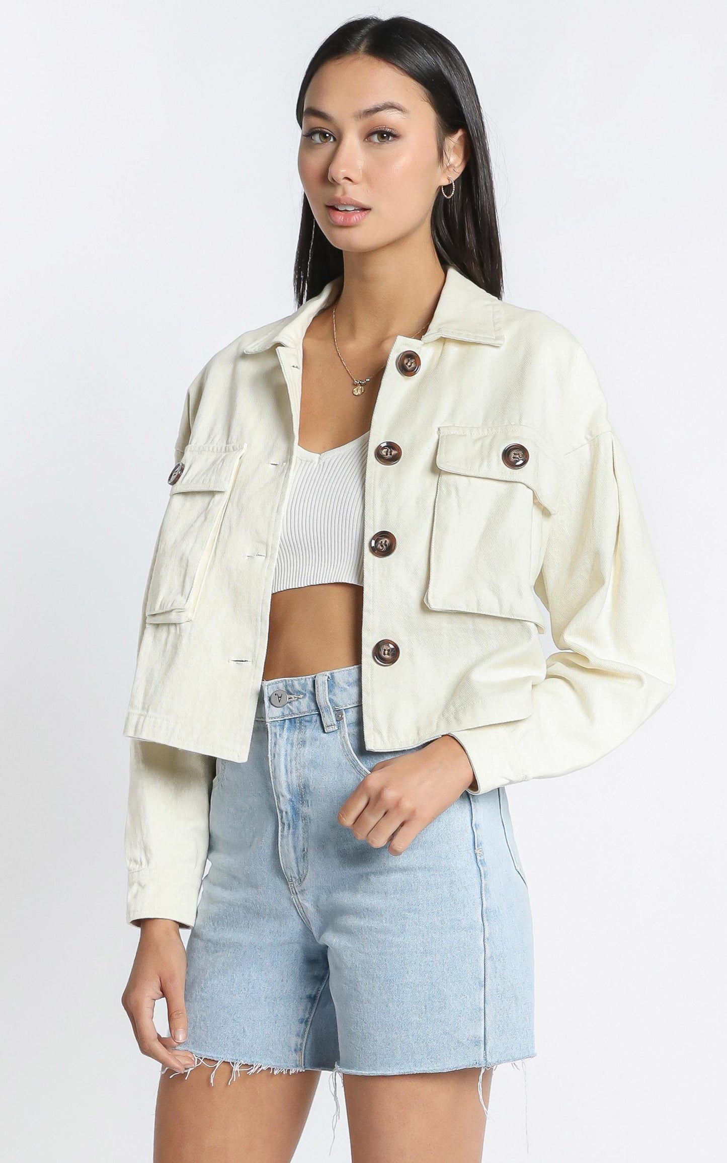 Maygan Jacket in Cream