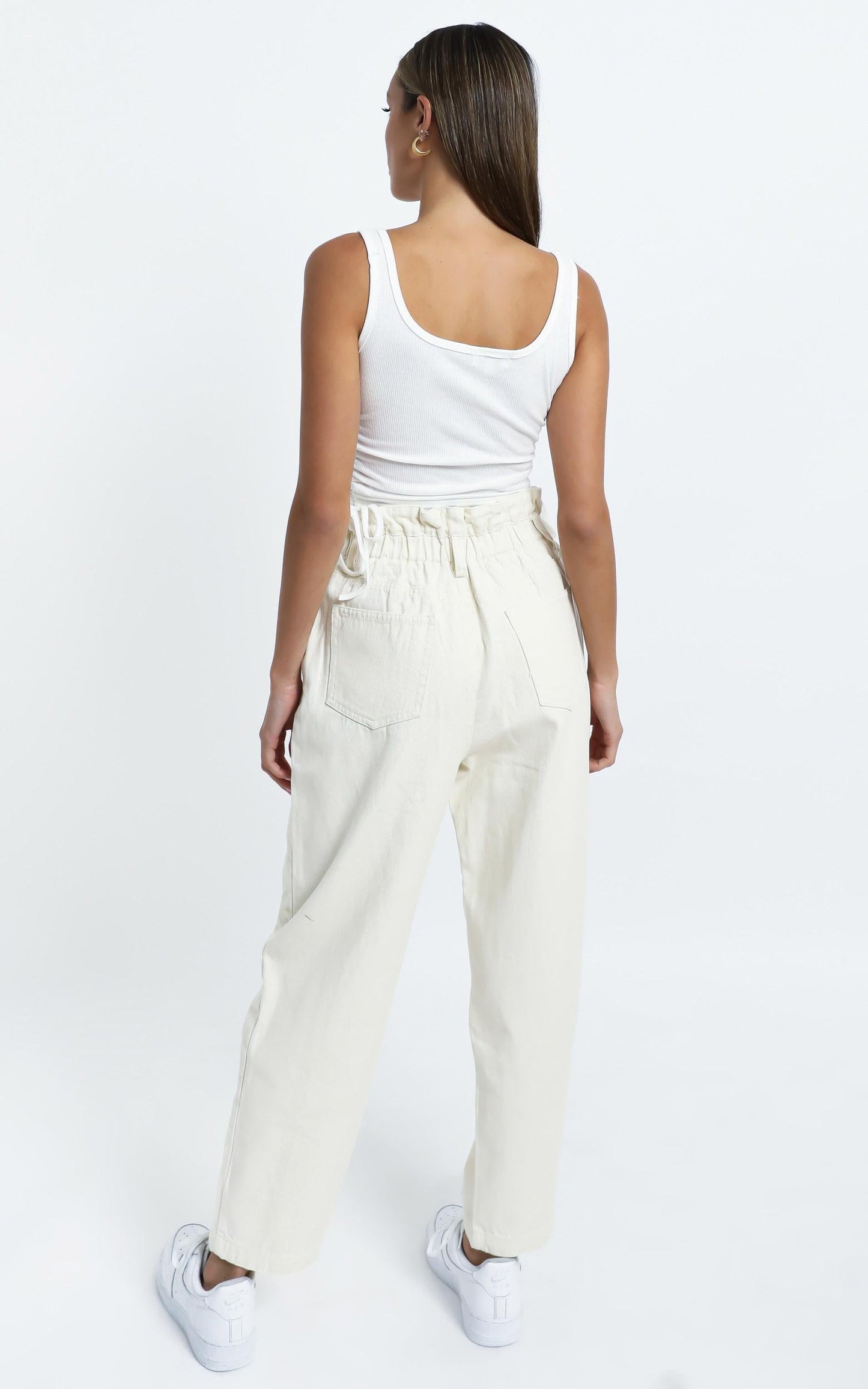 Maygan Jeans in Cream