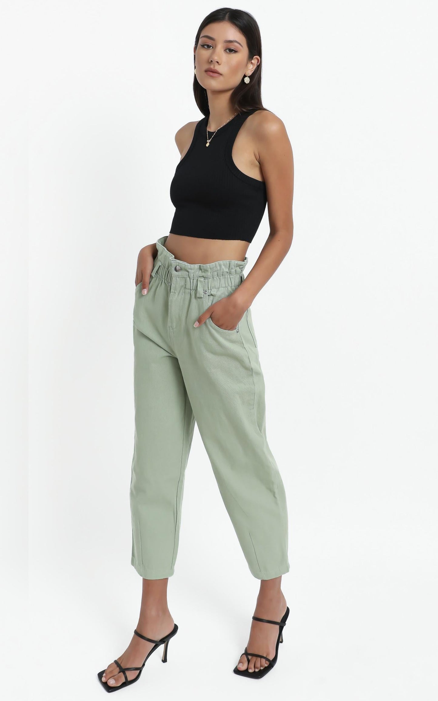 Maygan Jeans in Sage