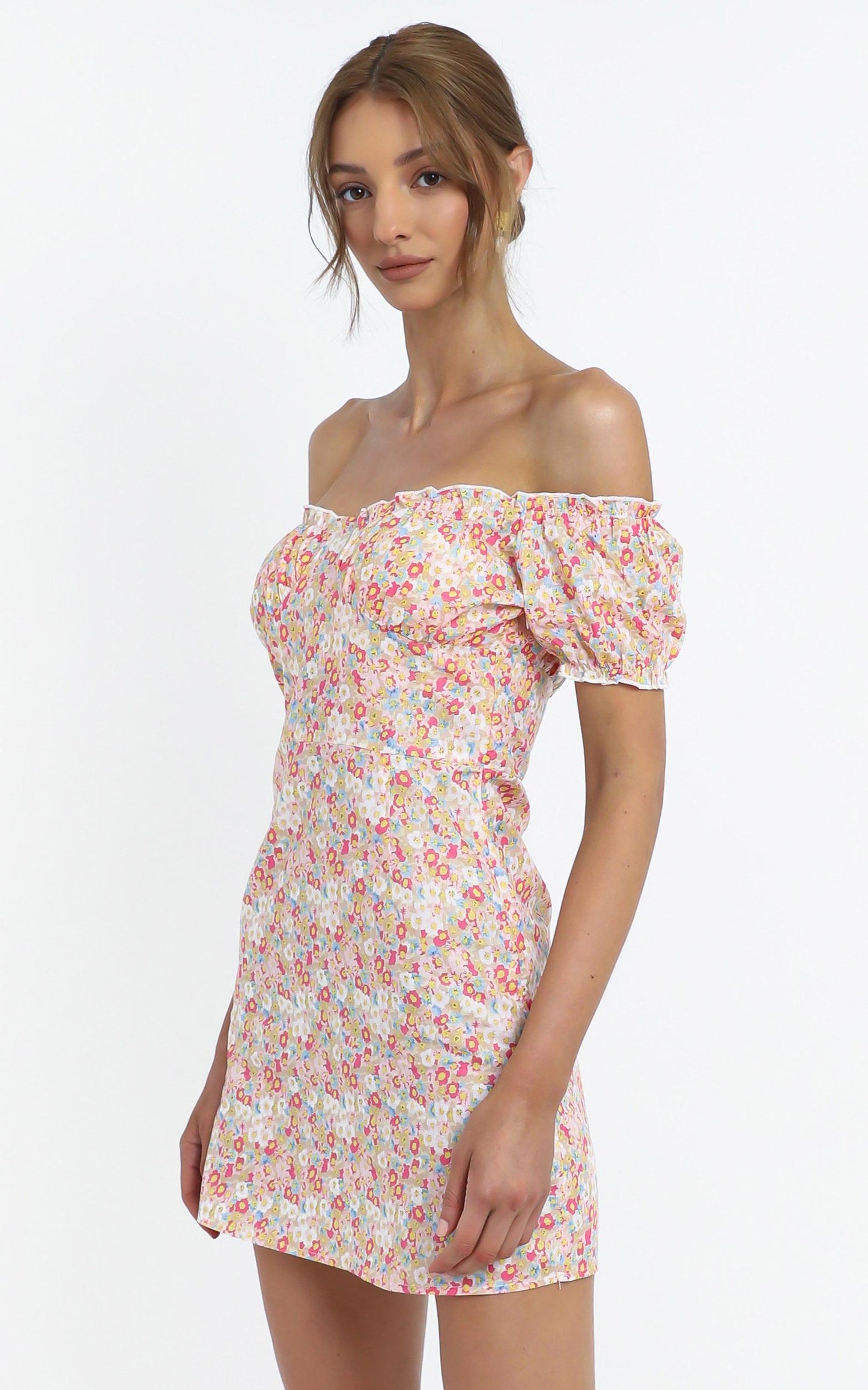 Meadows Dress in Pink Floral