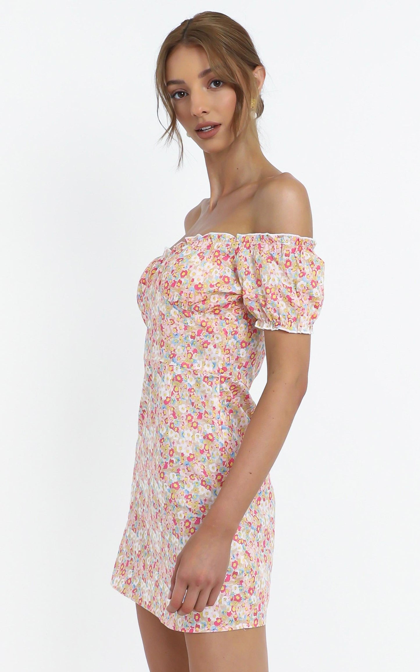 Meadows Dress in Pink Floral