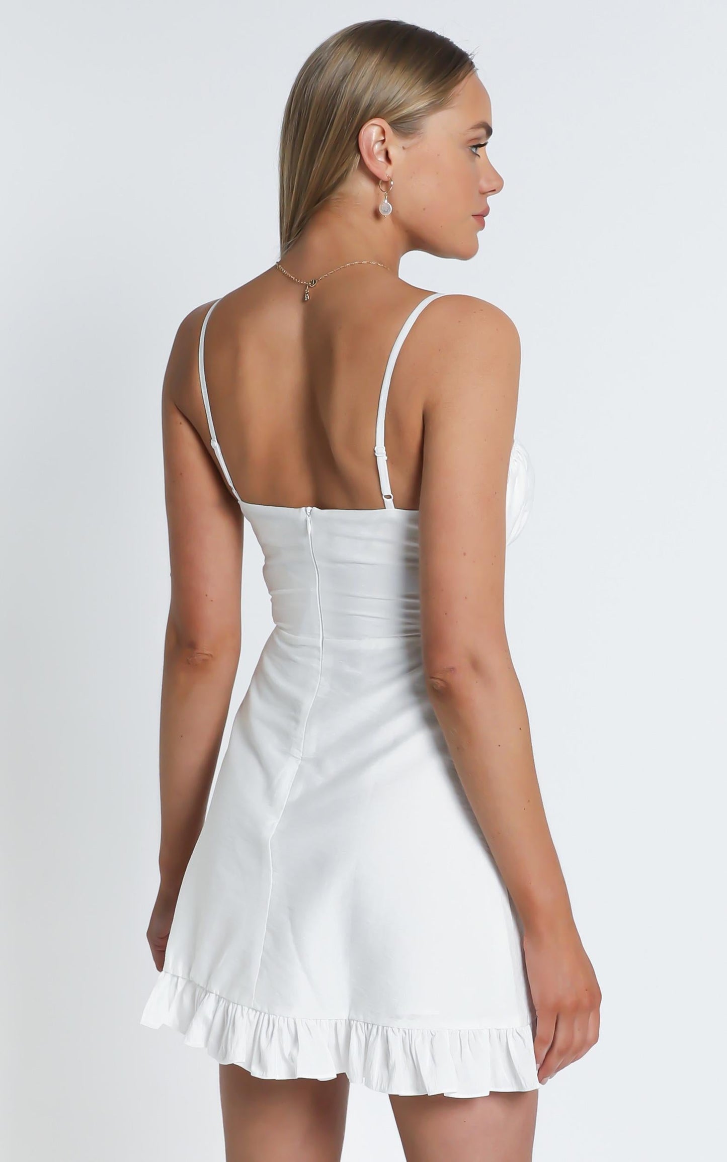 Melting Hearts Dress In White