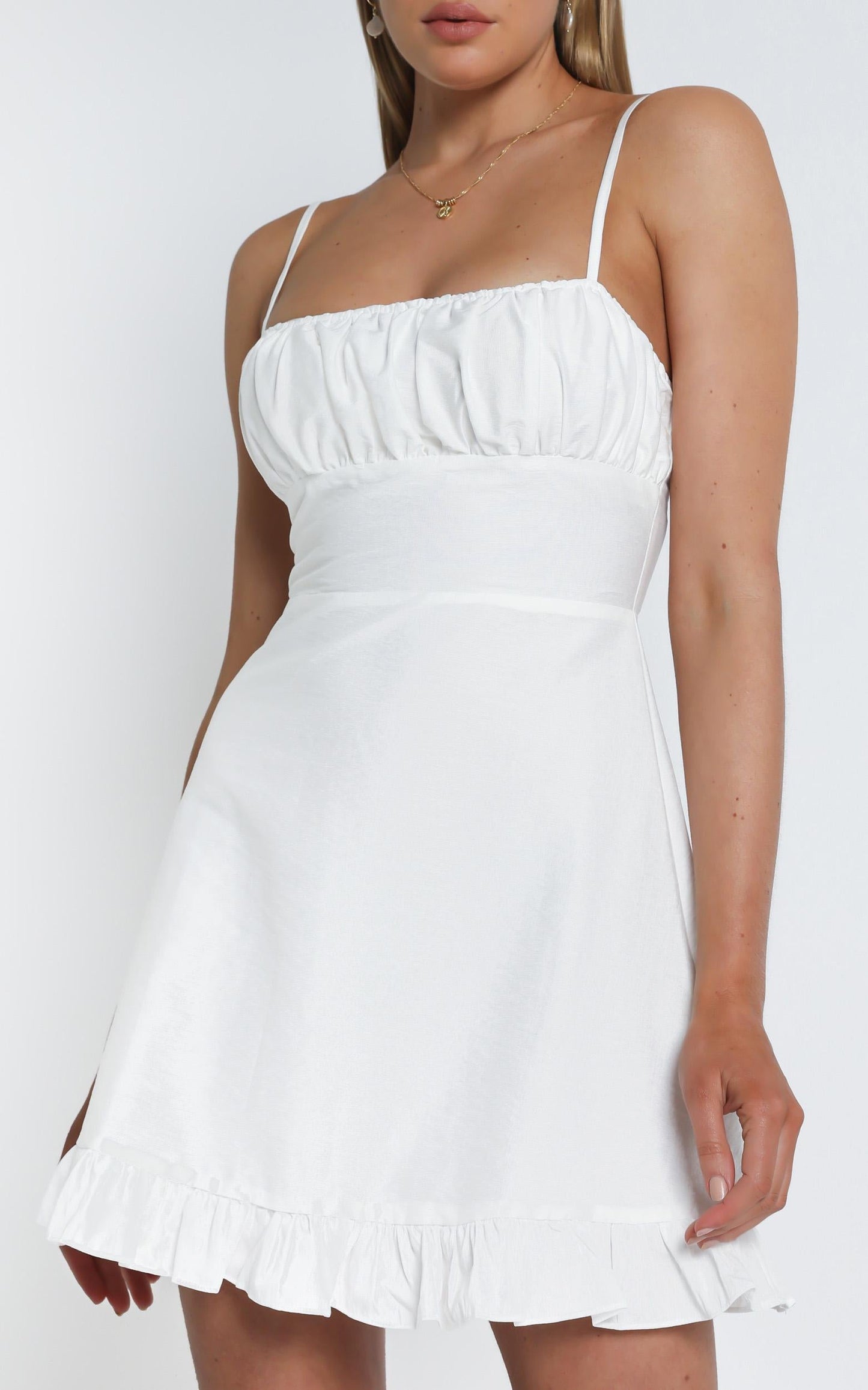Melting Hearts Dress In White