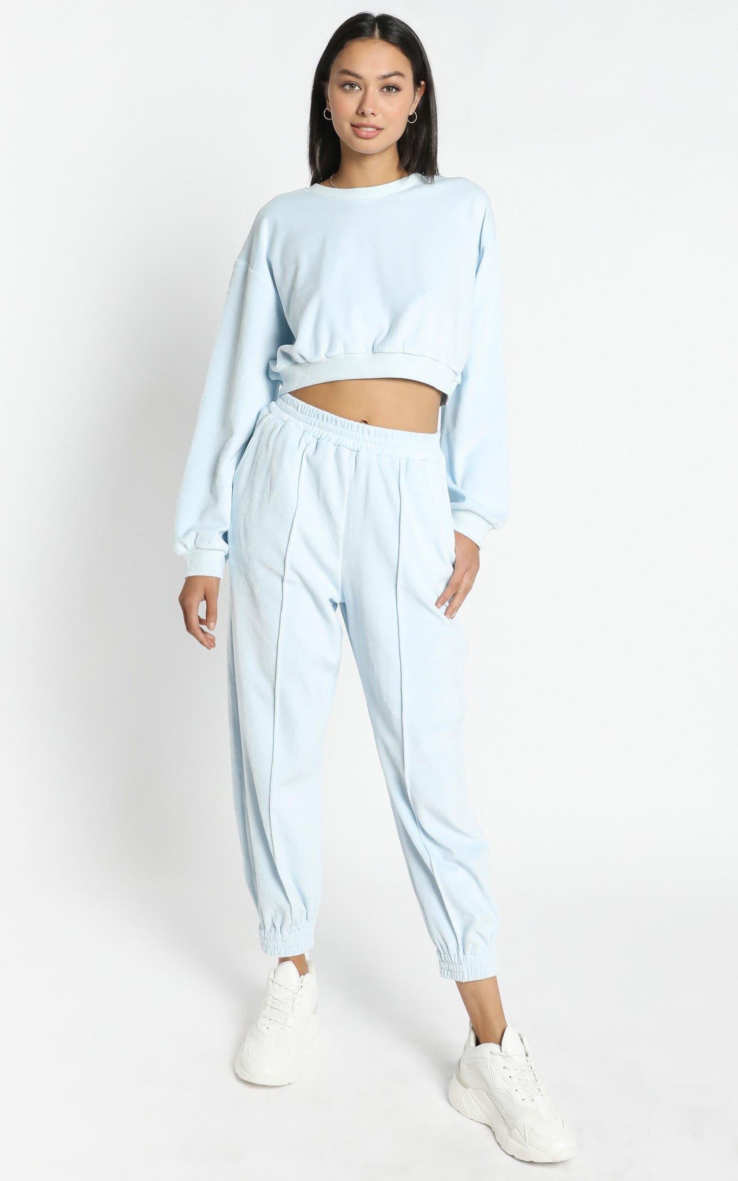 Merrick Sweat Jumper in Pastel Blue