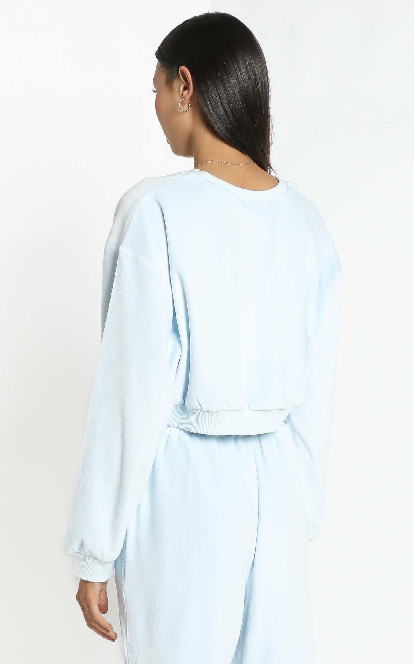 Merrick Sweat Jumper in Pastel Blue