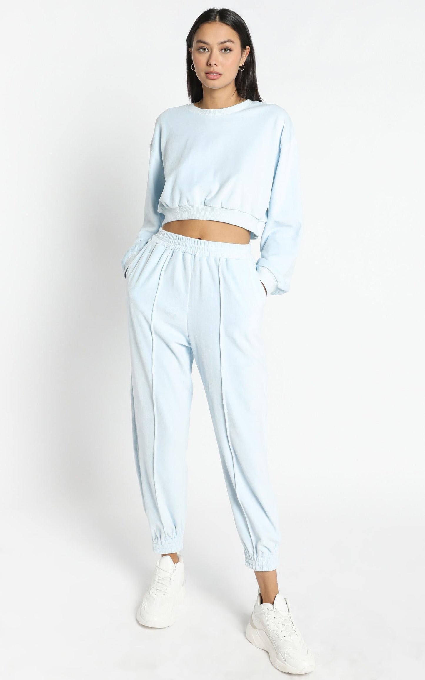 Merrick Sweat Pants in Pastel Blue
