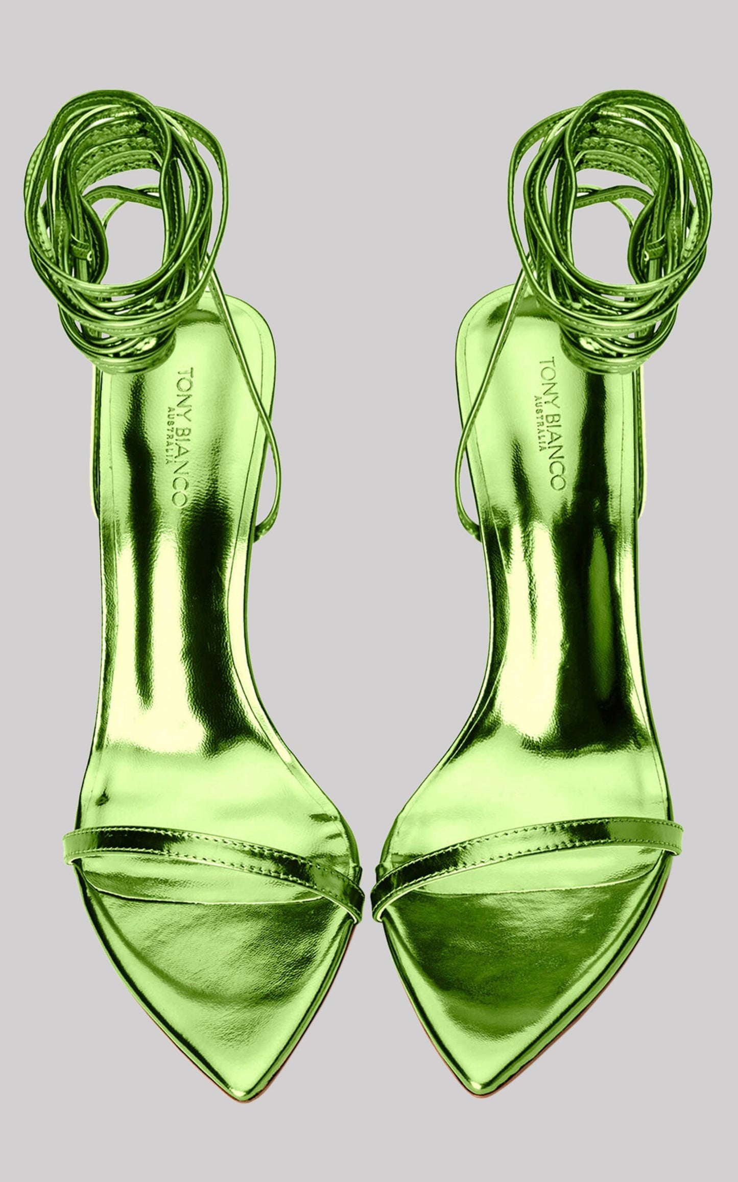 TONY BIANCO - MIAH HEELS in Lime Glimmer