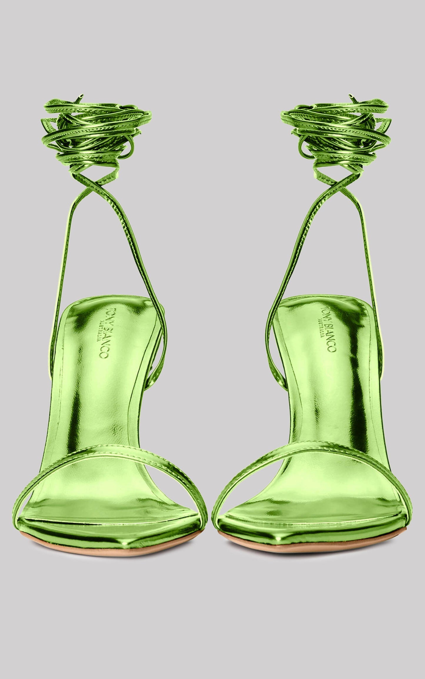 TONY BIANCO - MIAH HEELS in Lime Glimmer