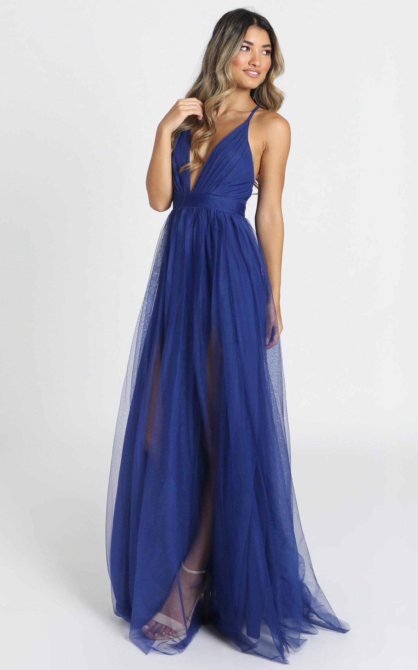 Celebrate Tonight Maxi Dress In Cobalt Blue
