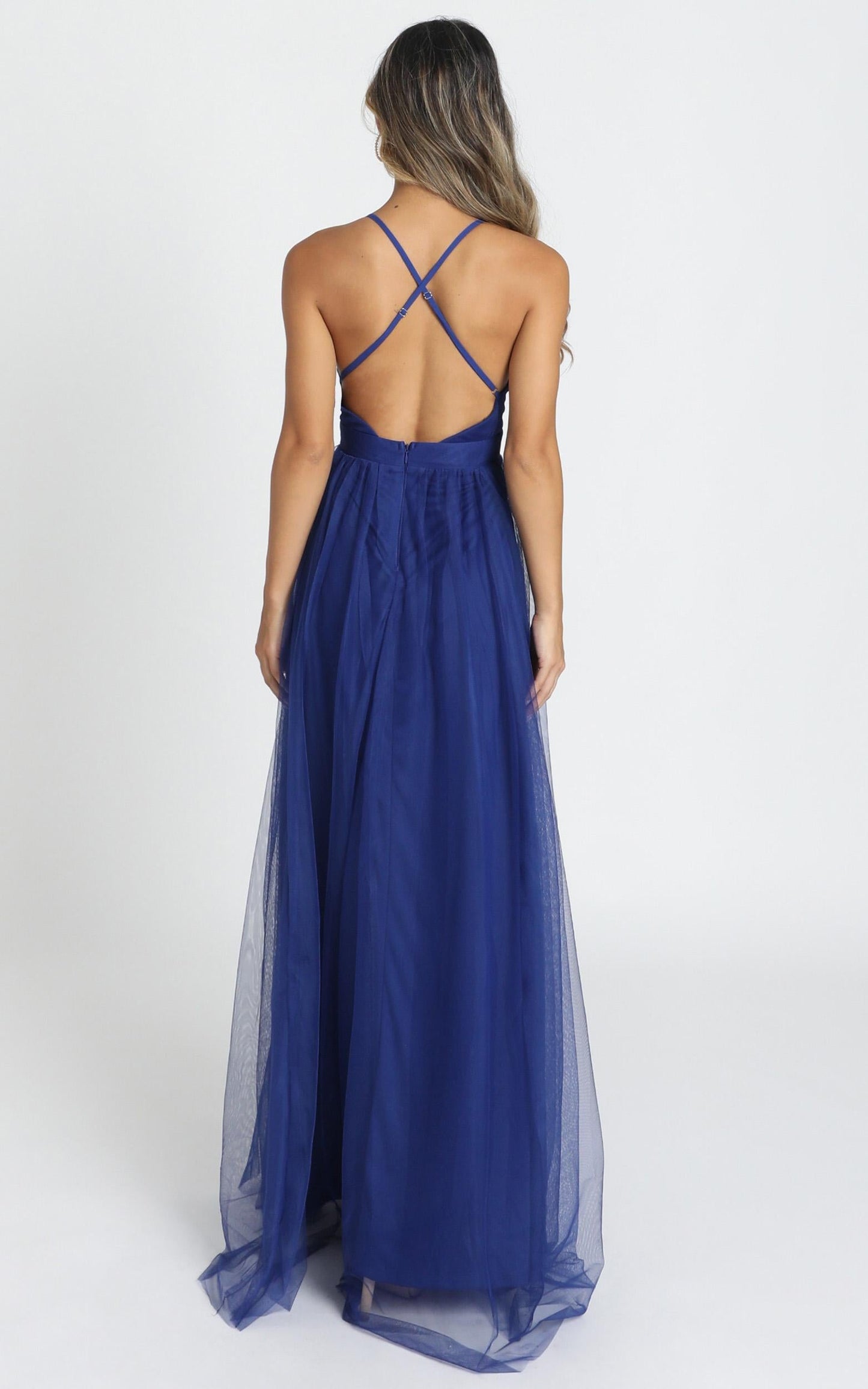 Celebrate Tonight Maxi Dress In Cobalt Blue