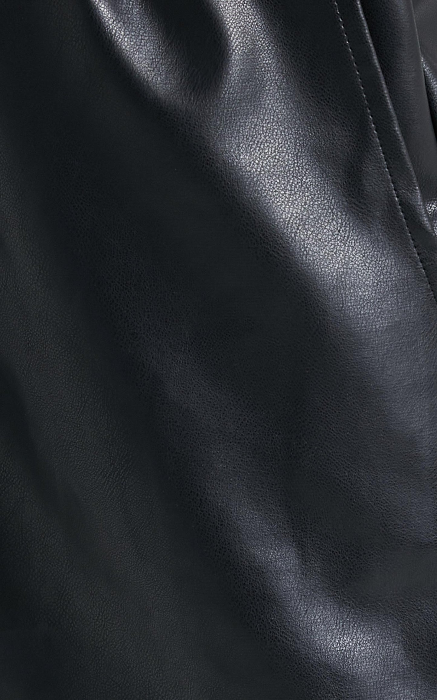 Mia Shorts in Black Leatherette