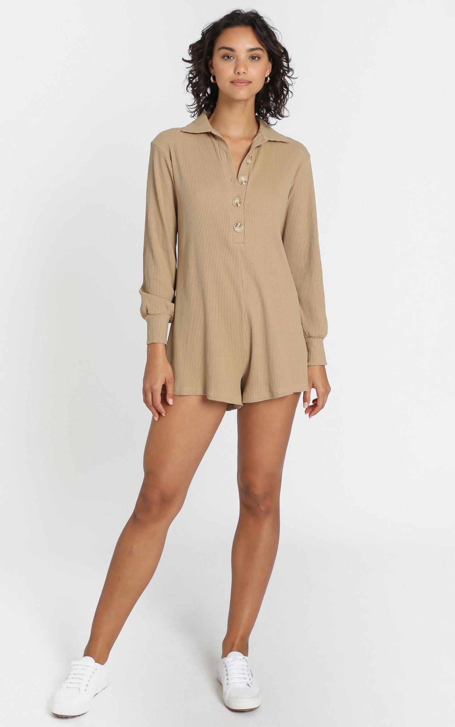 Michaela Playsuit in Mocha