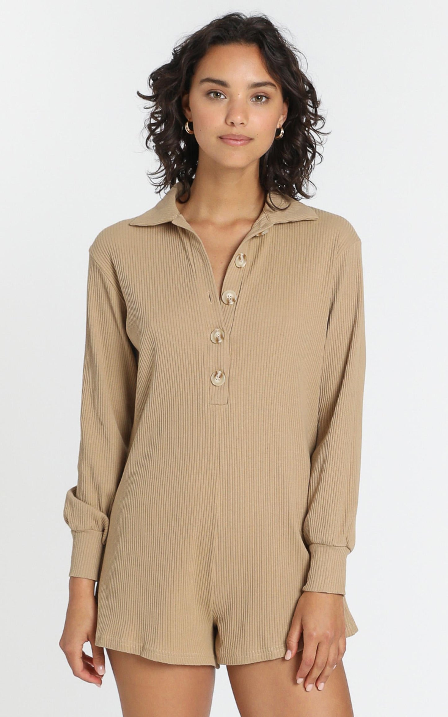 Michaela Playsuit in Mocha