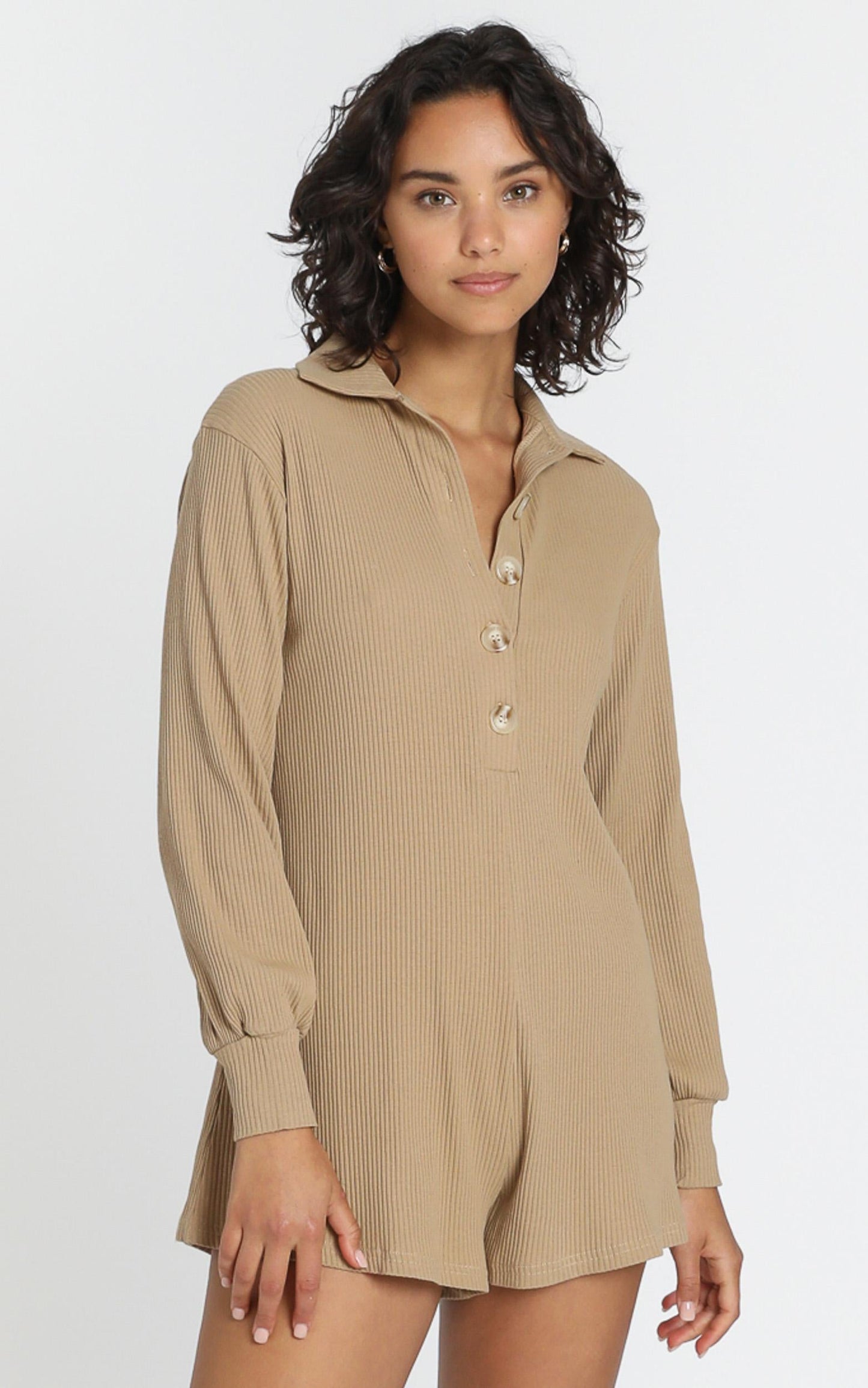 Michaela Playsuit in Mocha