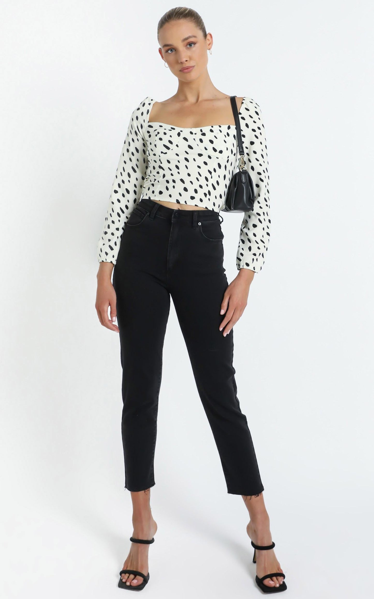 Miky top in Beige Spot