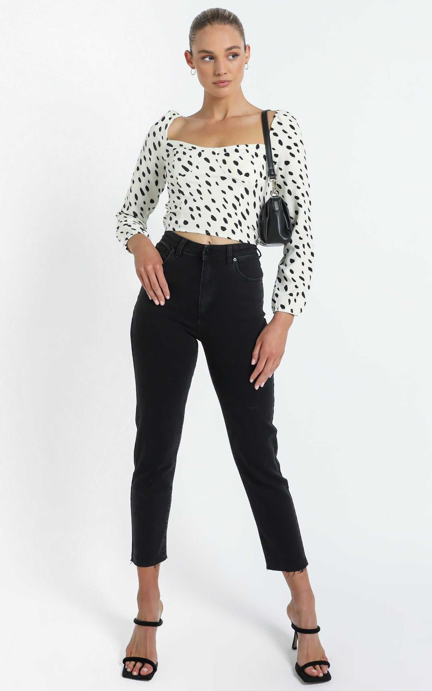 Miky top in Beige Spot
