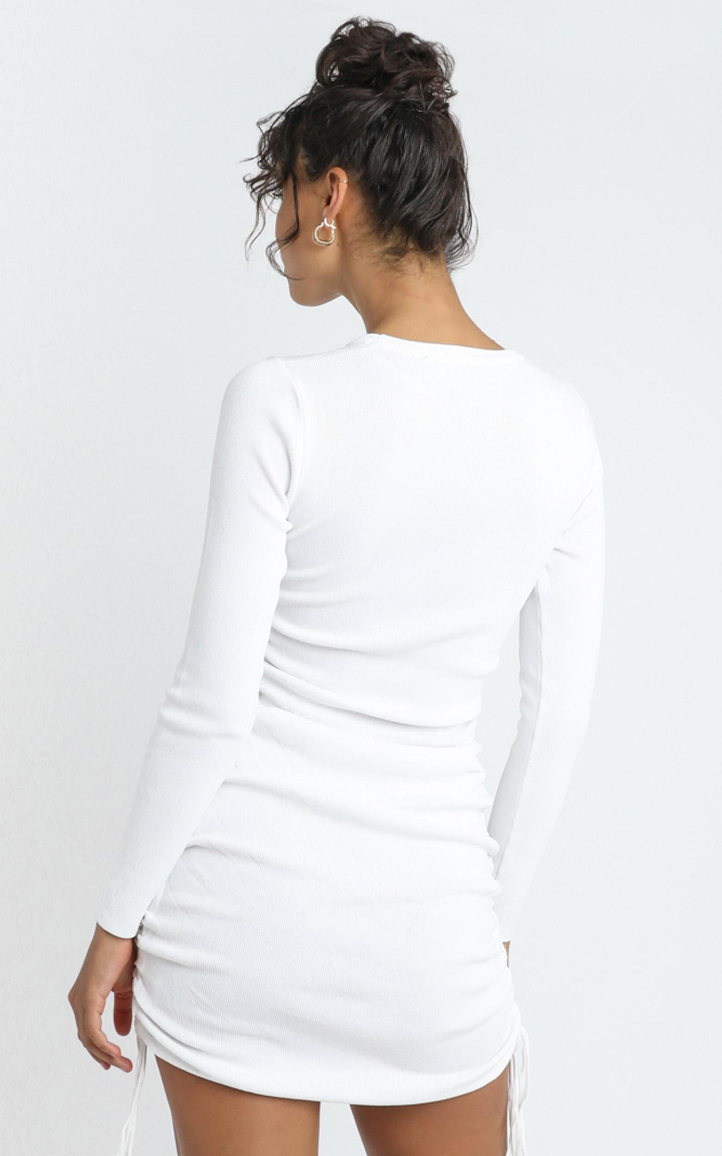 Lioness - Military Minds Long Sleeve Dress in White