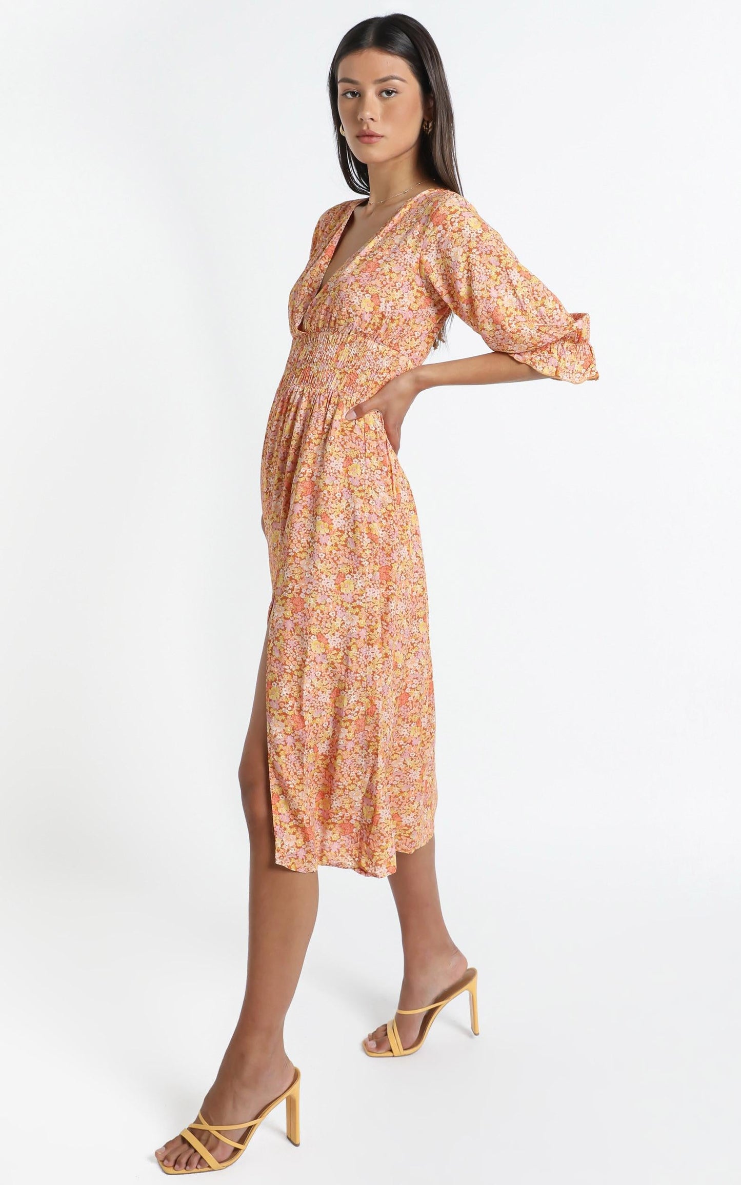 Milan Dress in Blushing Floral