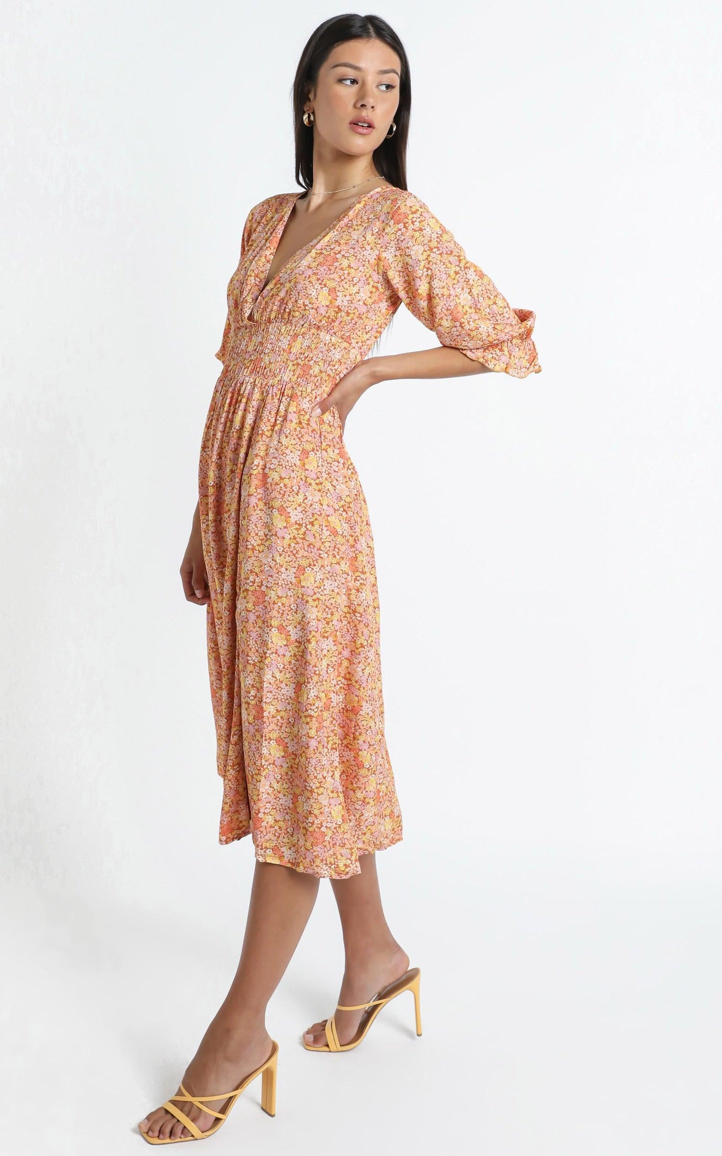 Milan Dress in Blushing Floral