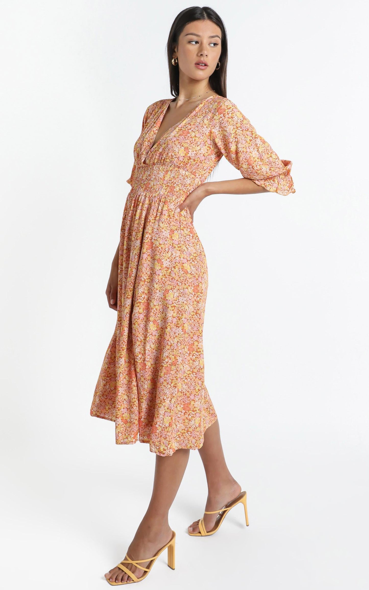 Milan Dress in Blushing Floral