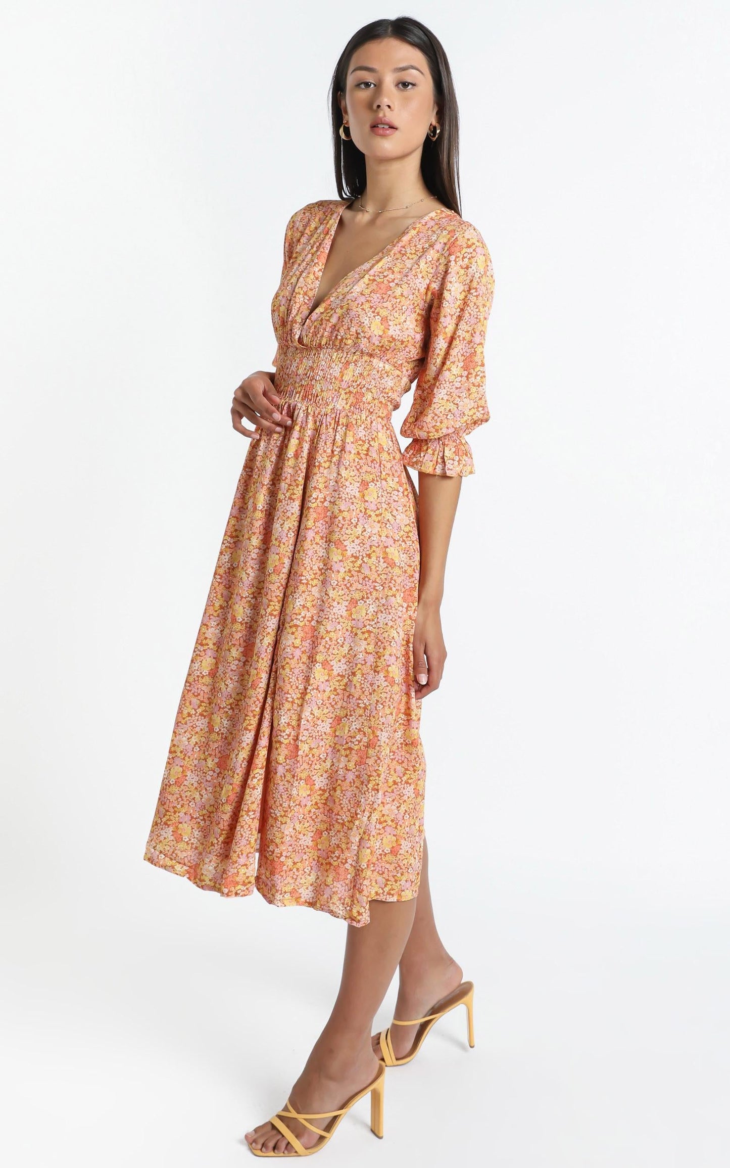 Milan Dress in Blushing Floral