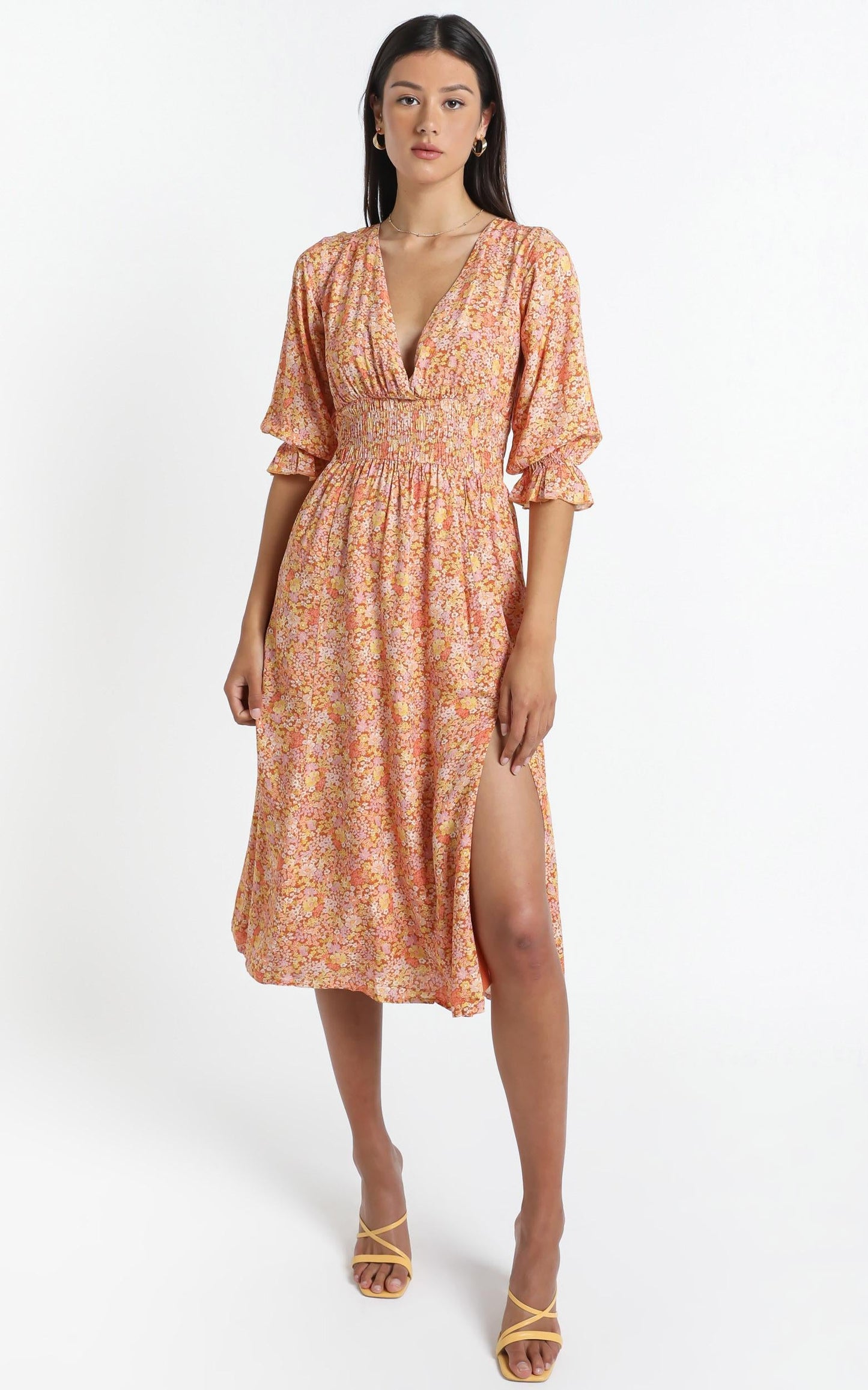 Milan Dress in Blushing Floral