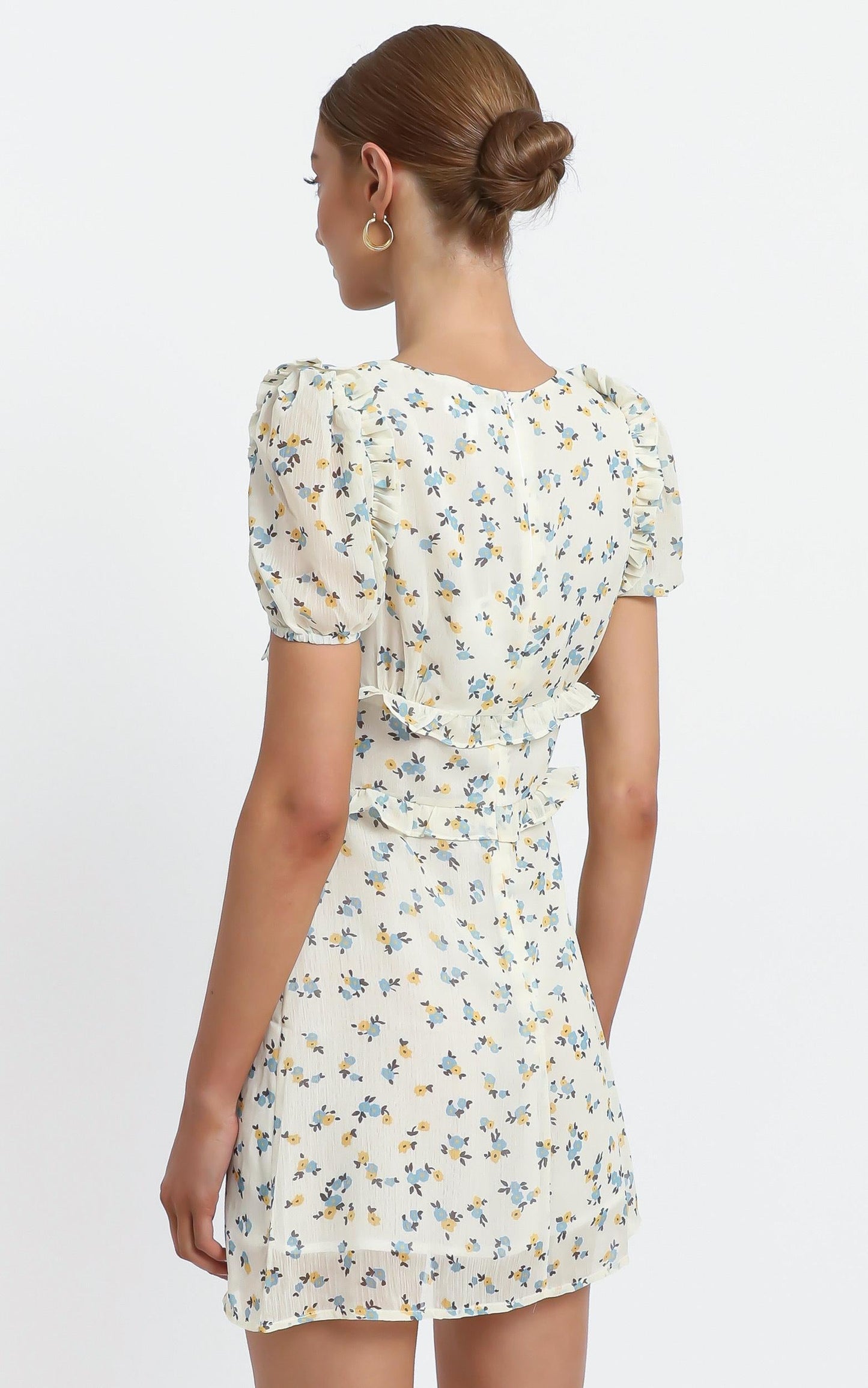 Millar Dress in Cream Floral