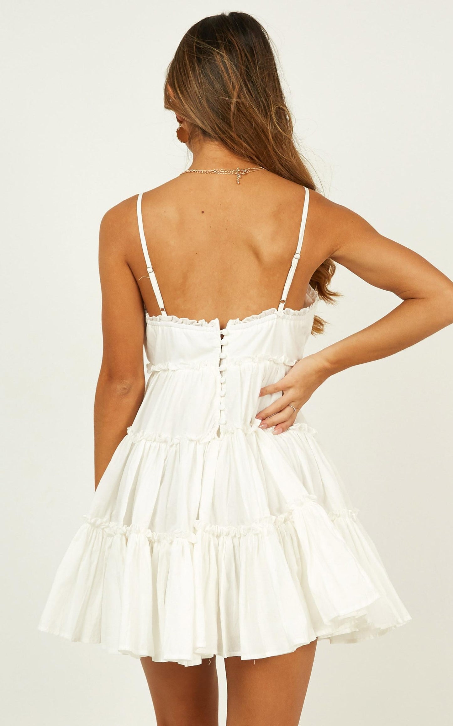 Millennium Drive Dress In White