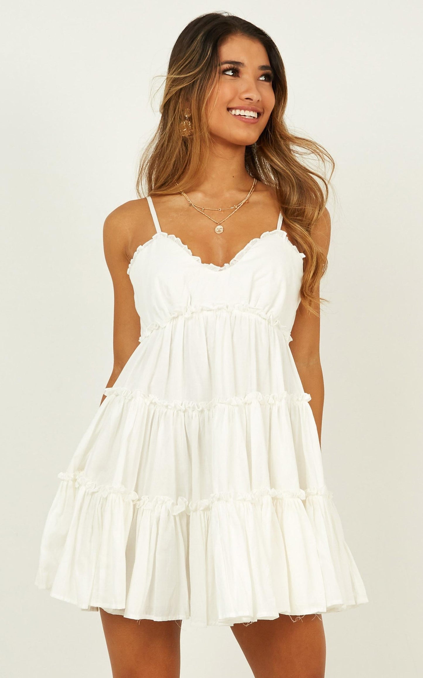 Millennium Drive Dress In White