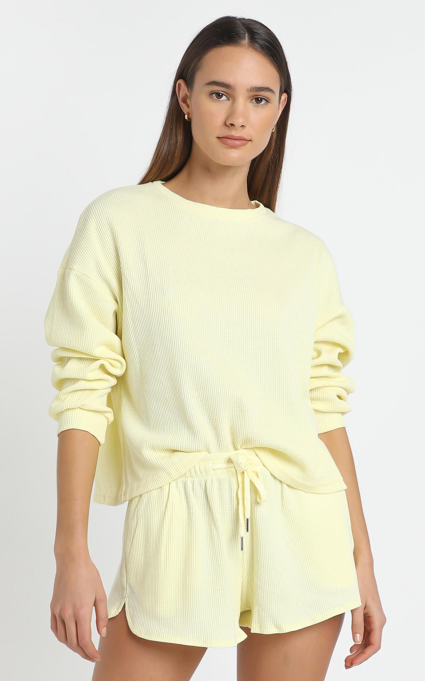 Millie Two Piece Set in Pastel Yellow