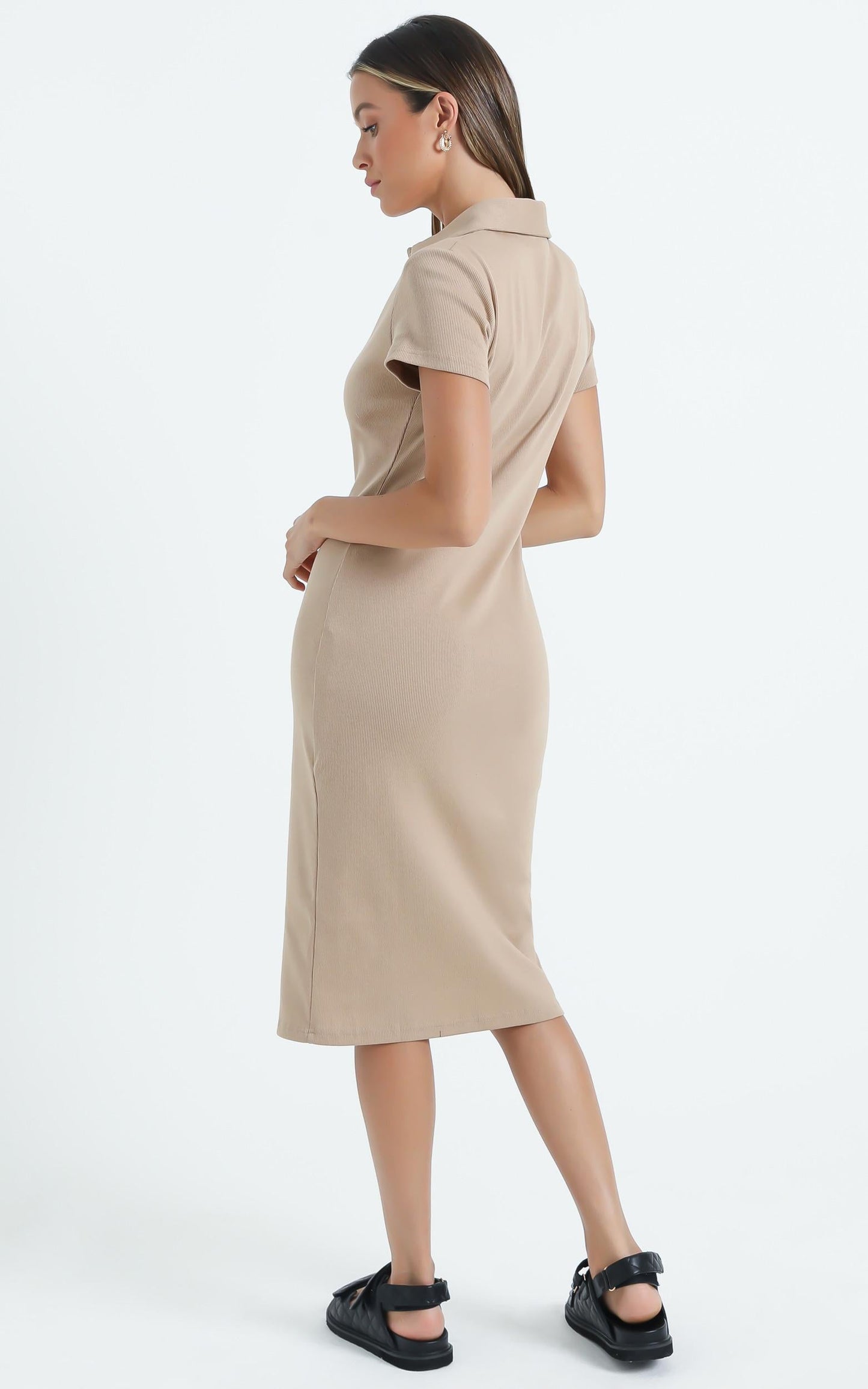 Minerva Dress in Beige