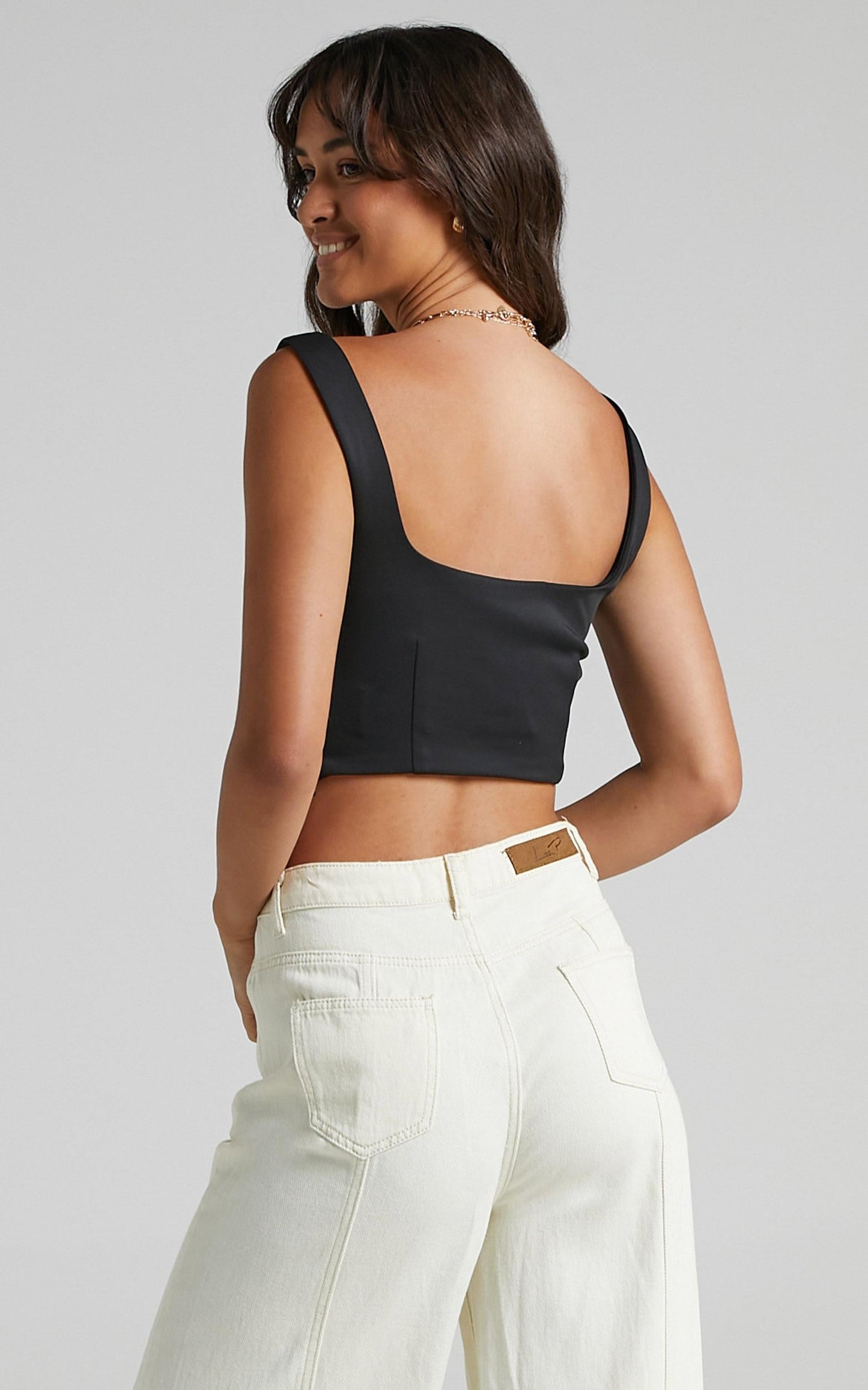 Mini Heart Top in Black