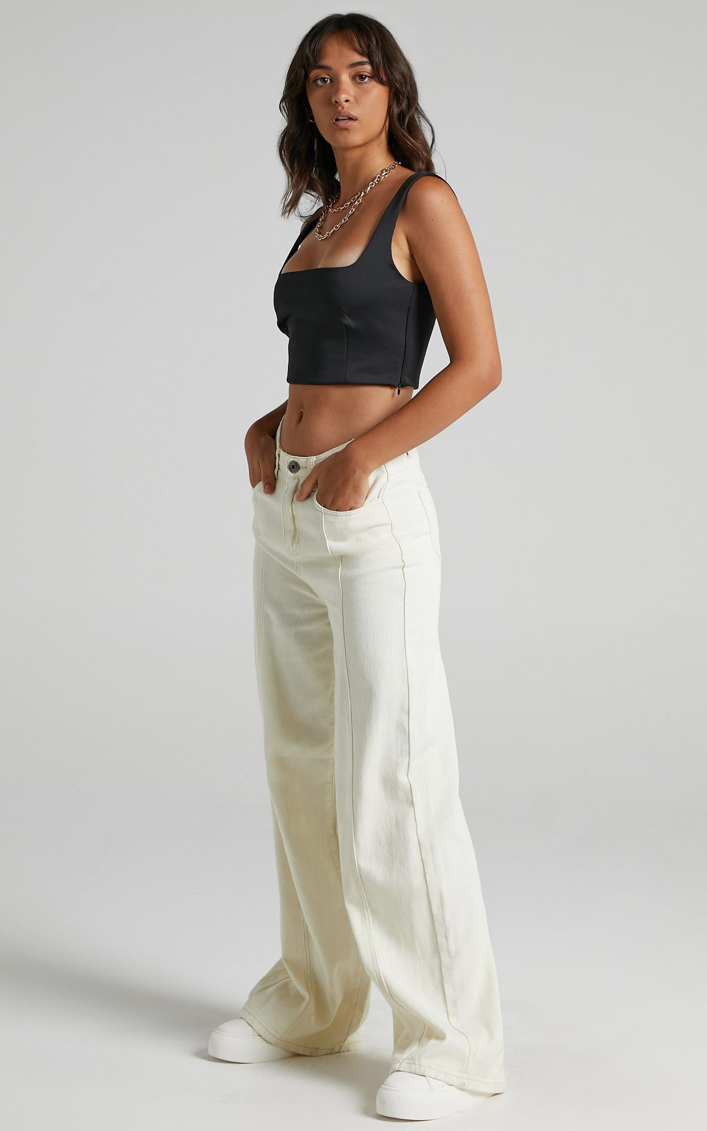 Mini Heart Top in Black
