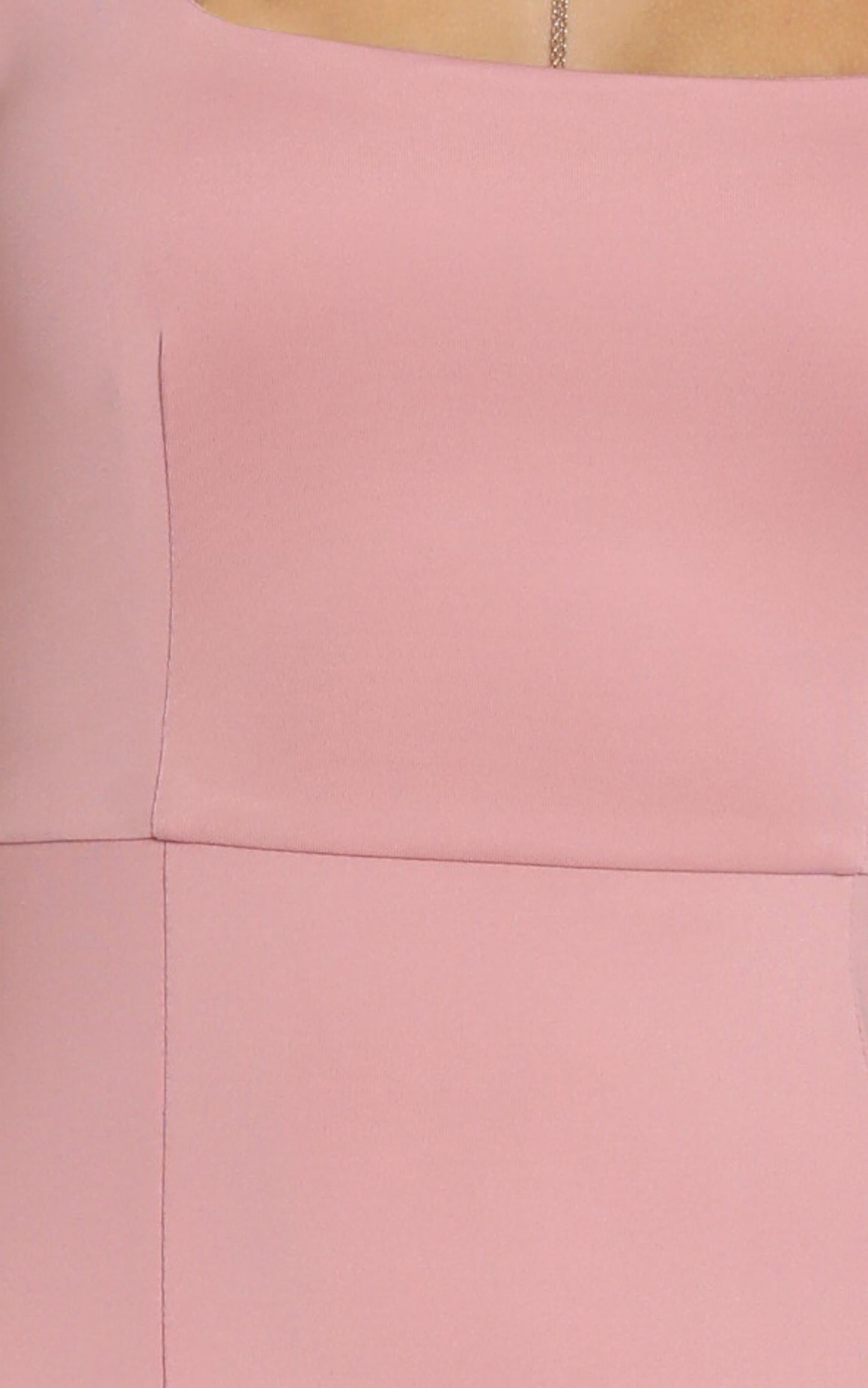 Mini Love Square Neck Split Midi Dress in Rose