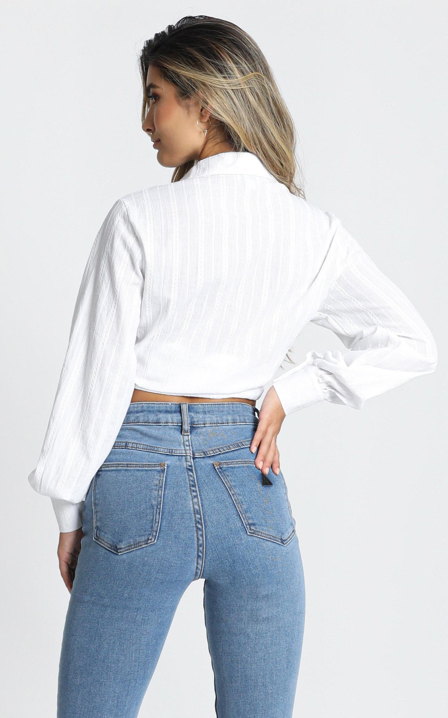 Miss Me Shirt In White