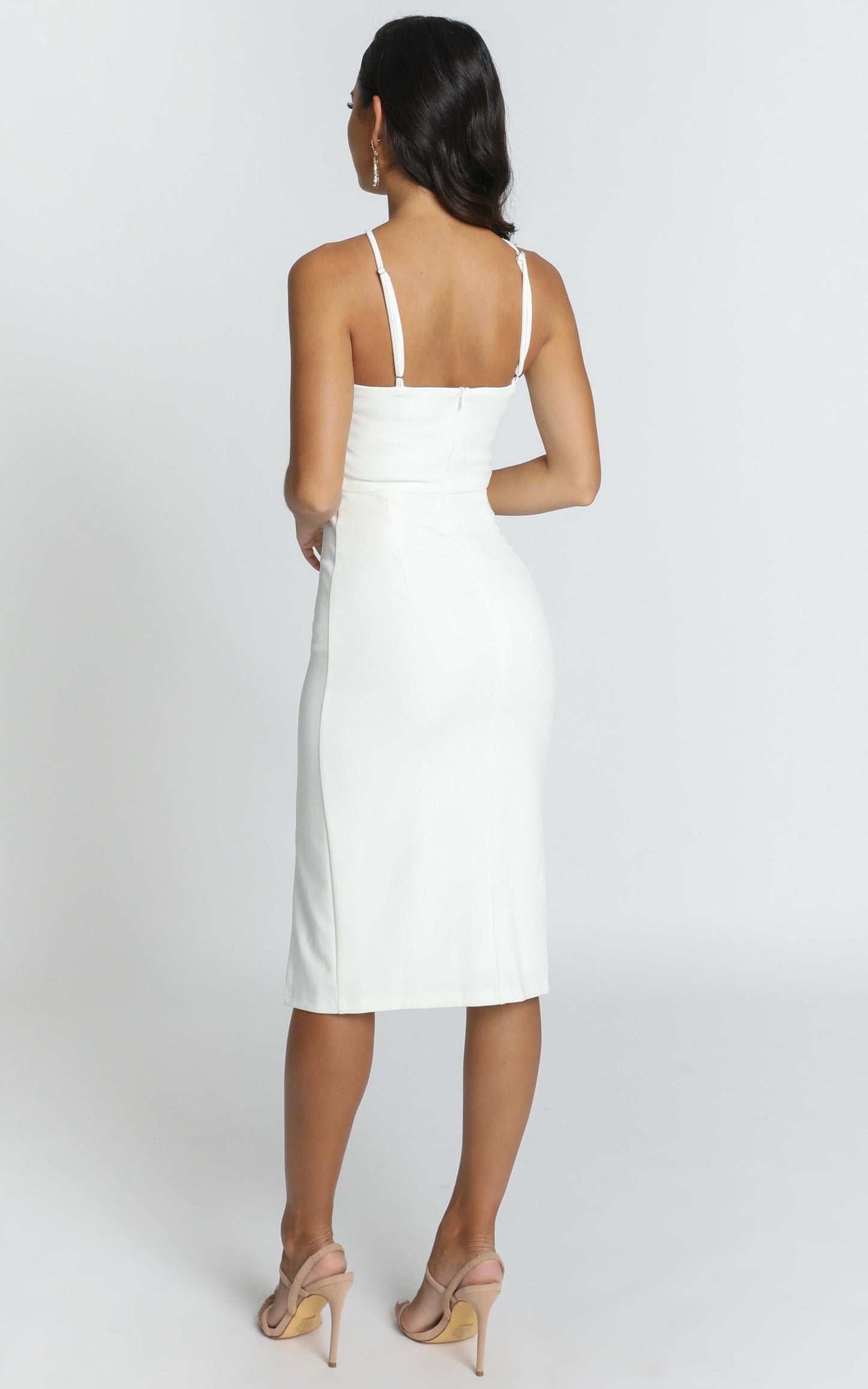 Missed The Point Dress In White