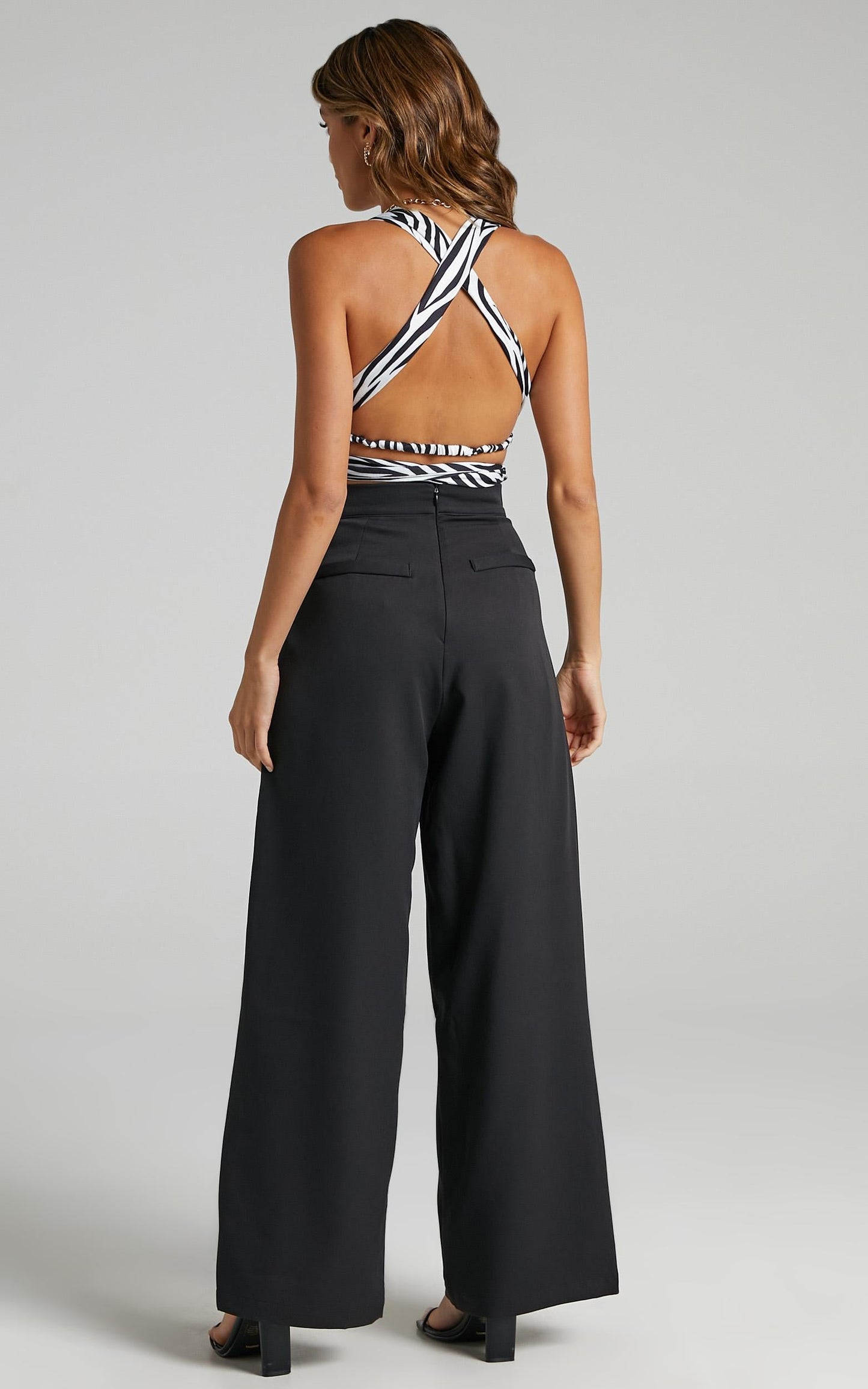 Miss Gold Pants in Black